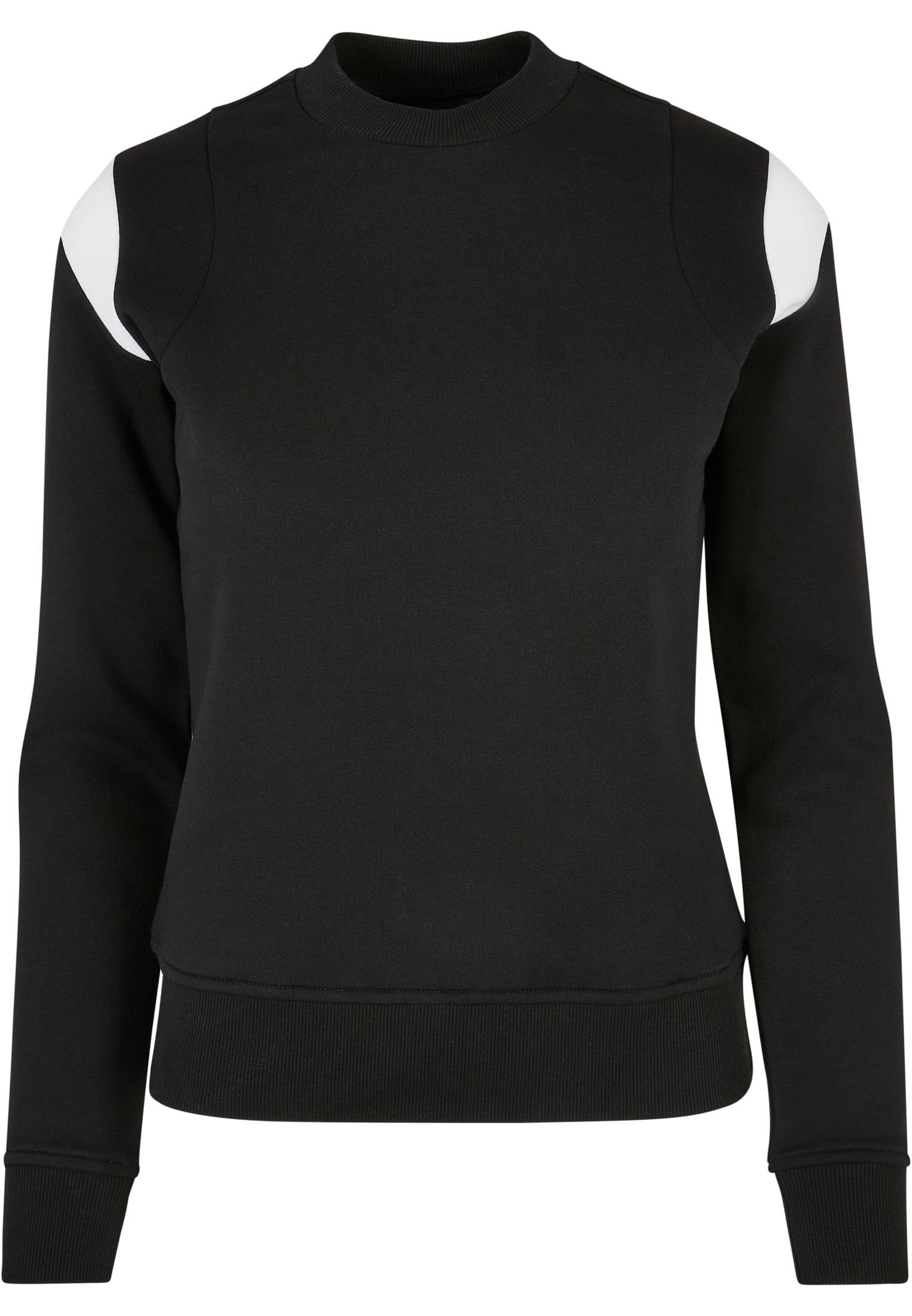 Ladies Inset College Crewneck | black/white