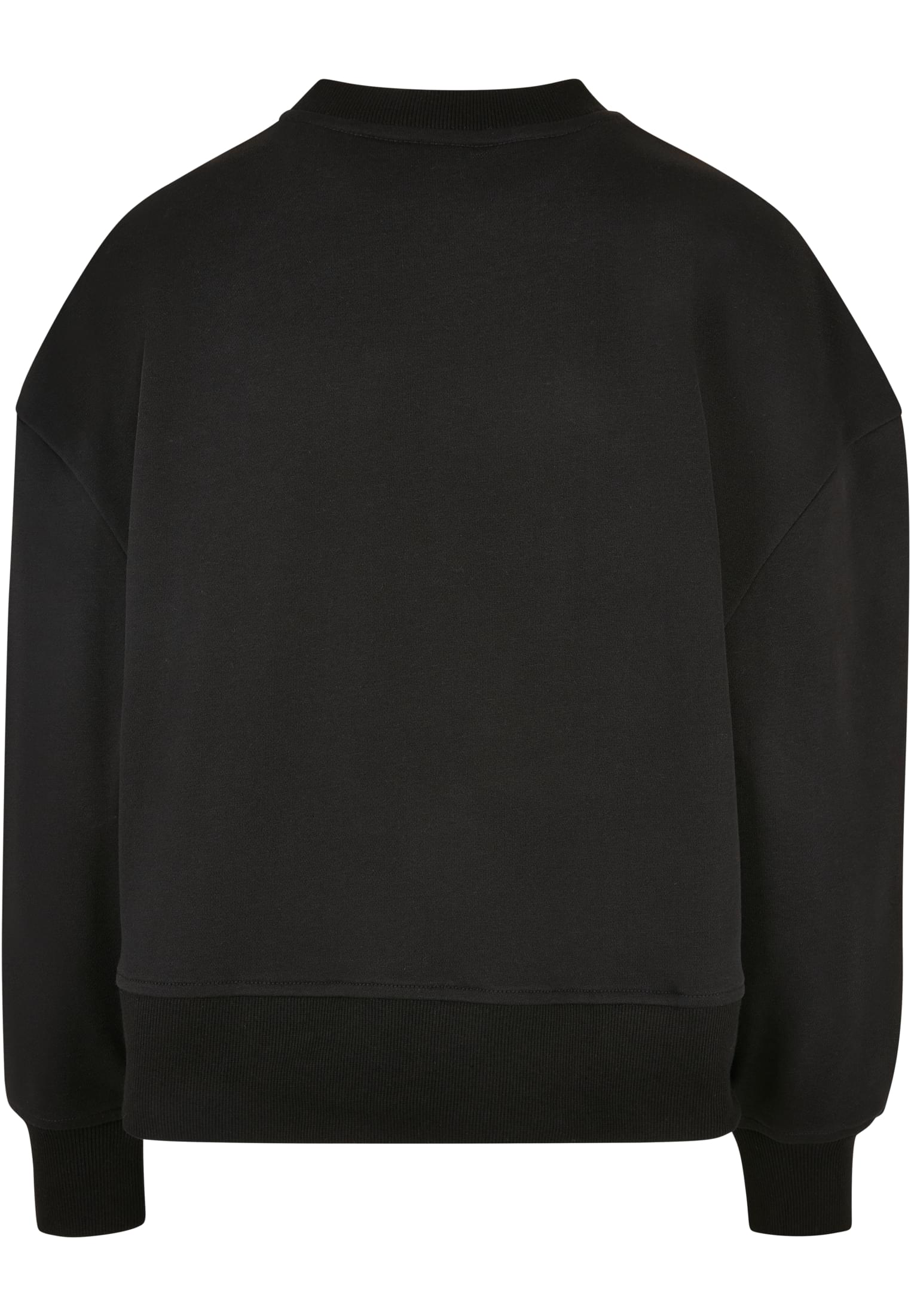 Ladies Oversized Terry Crewneck | black