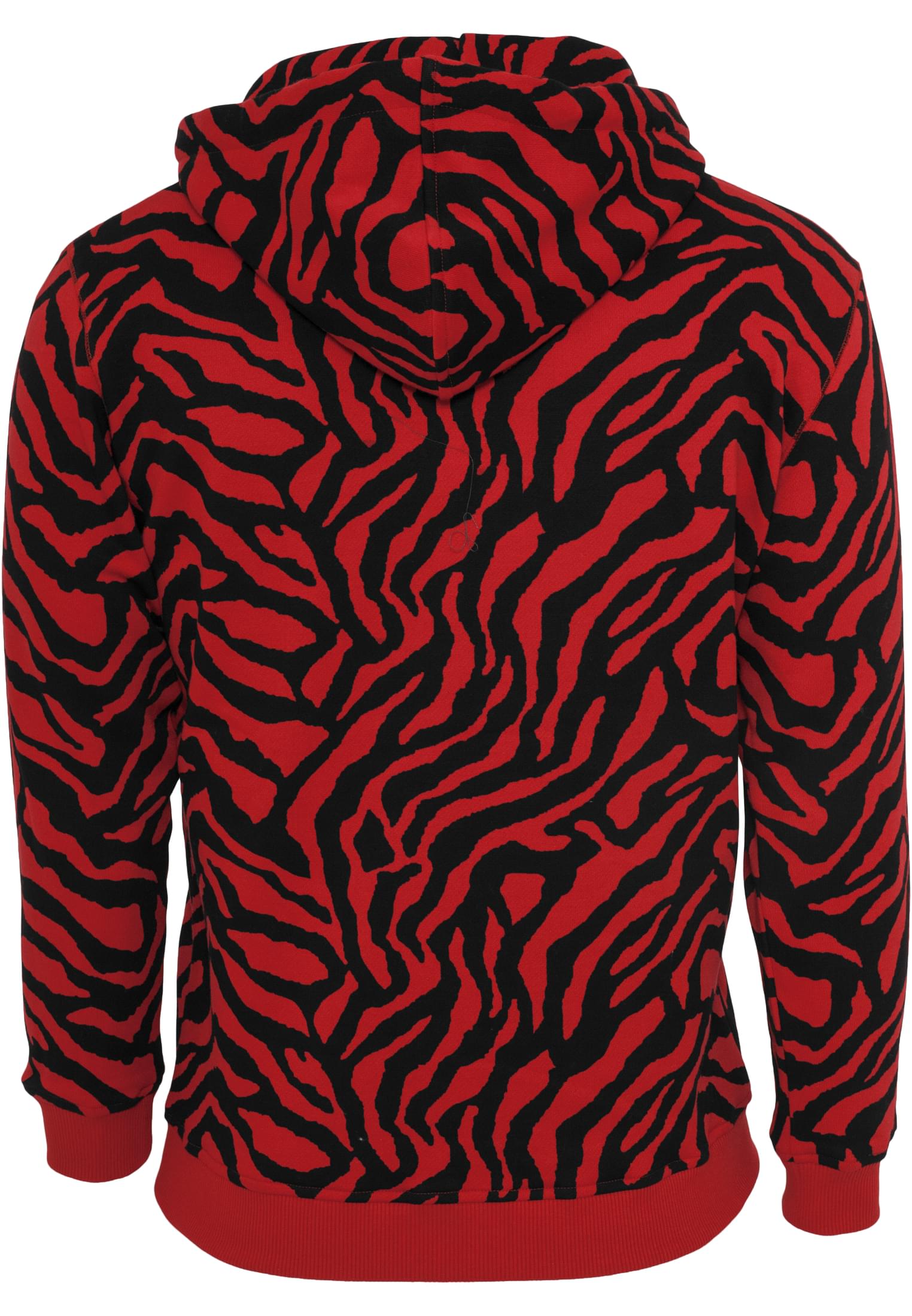 Zebra Zip Hoody | red/blk