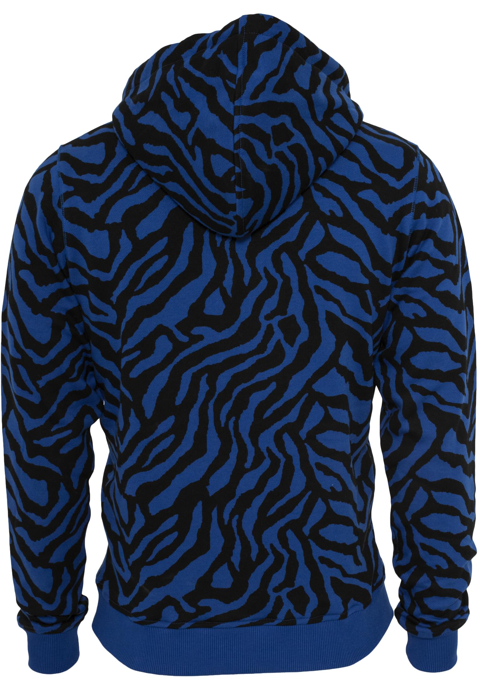 Zebra Zip Hoody | roy/blk