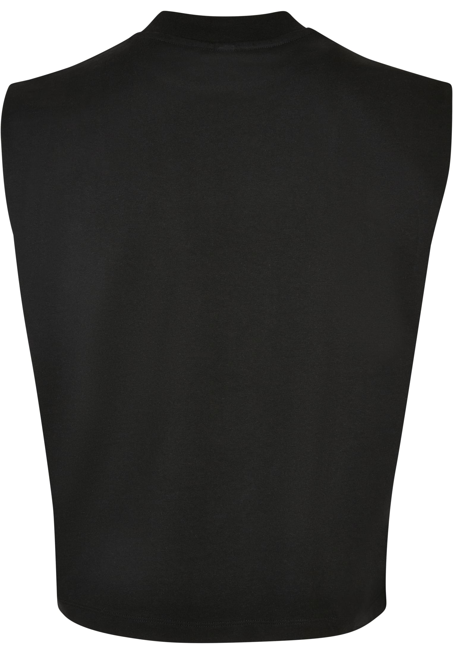 Ladies Organic Heavy Pleated Shoulder Top | black