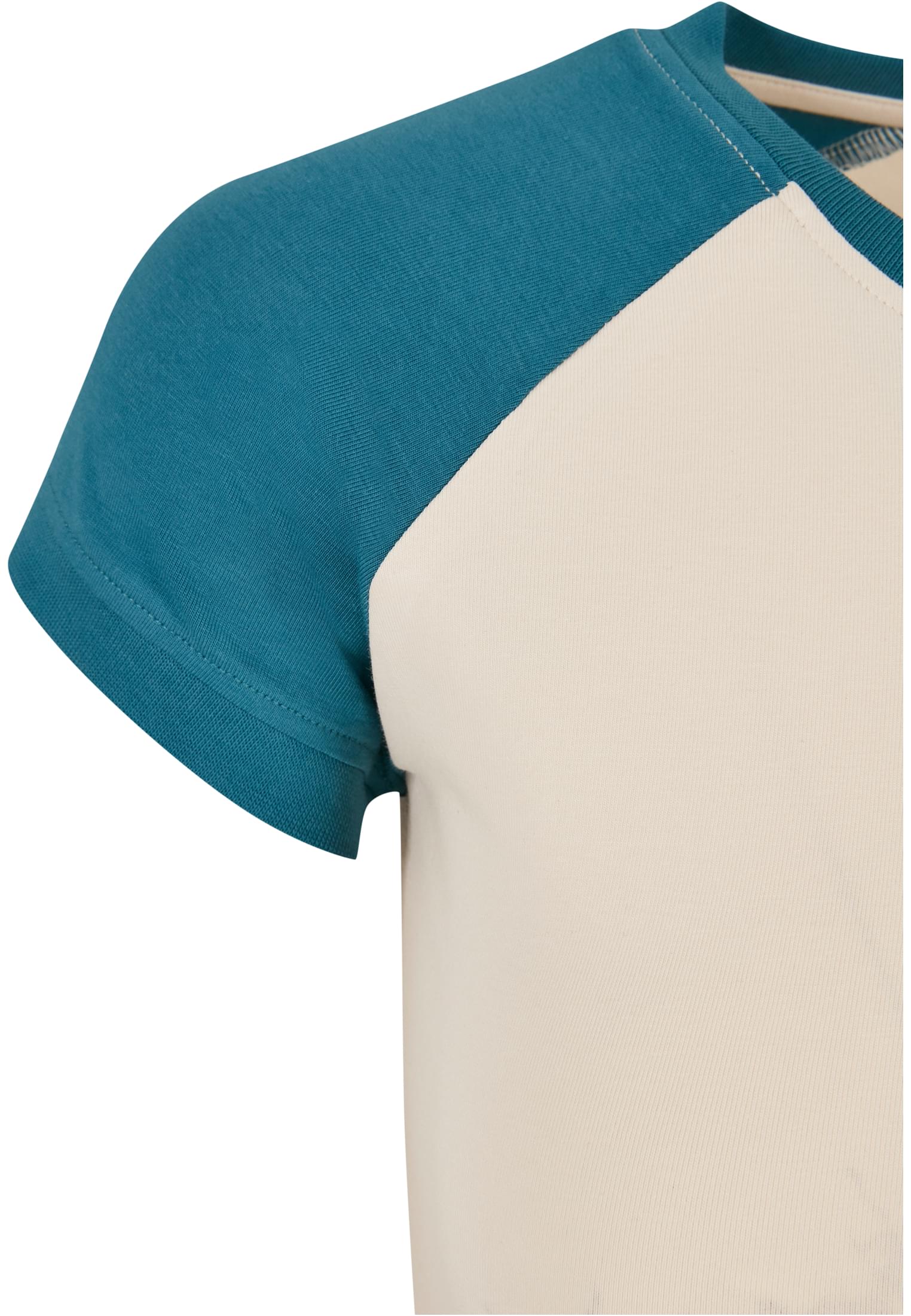 Ladies Organic Stretch Short Retro Baseball Tee | whitesand/jasper