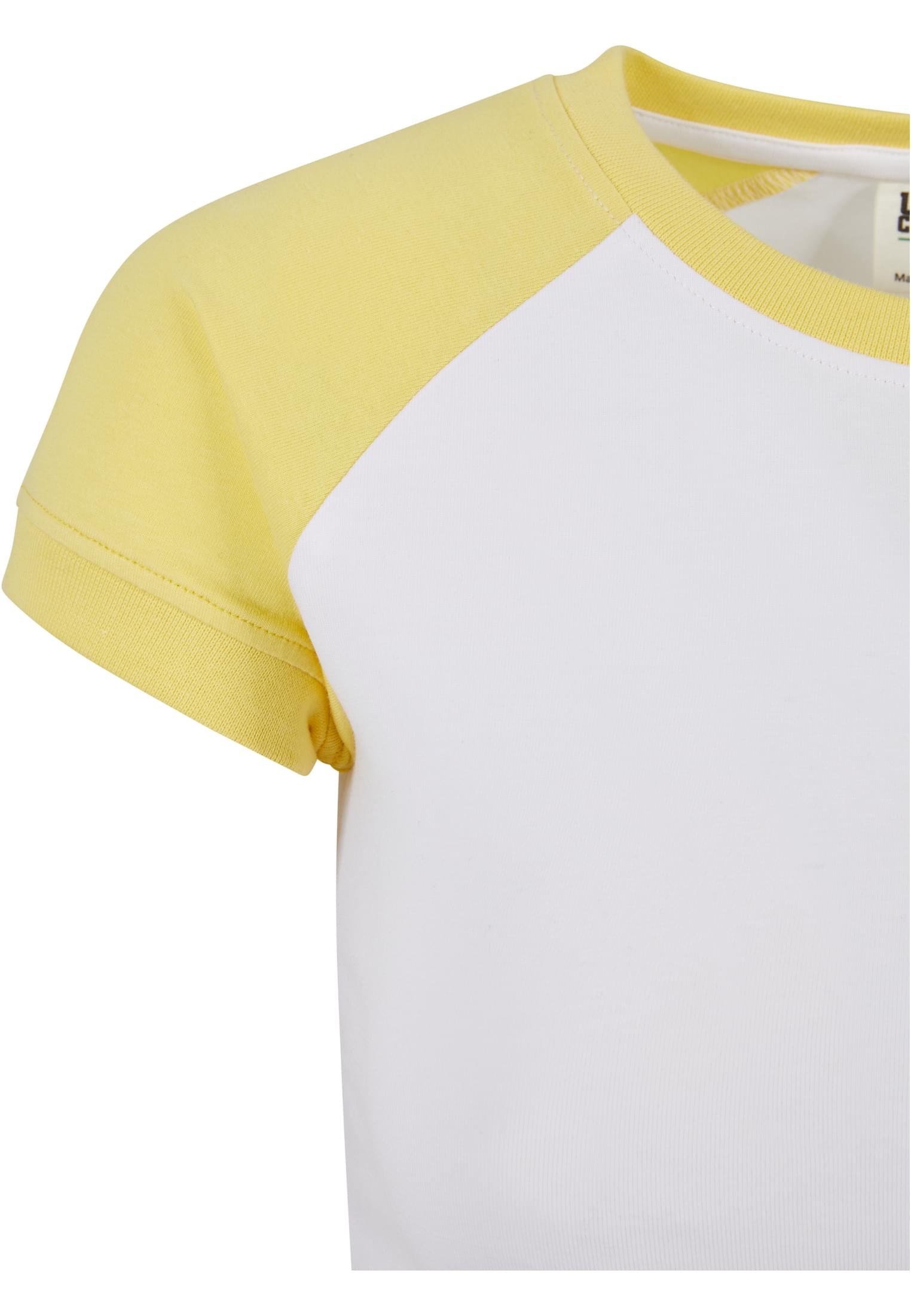 Ladies Organic Stretch Short Retro Baseball Tee | white/vintagesun