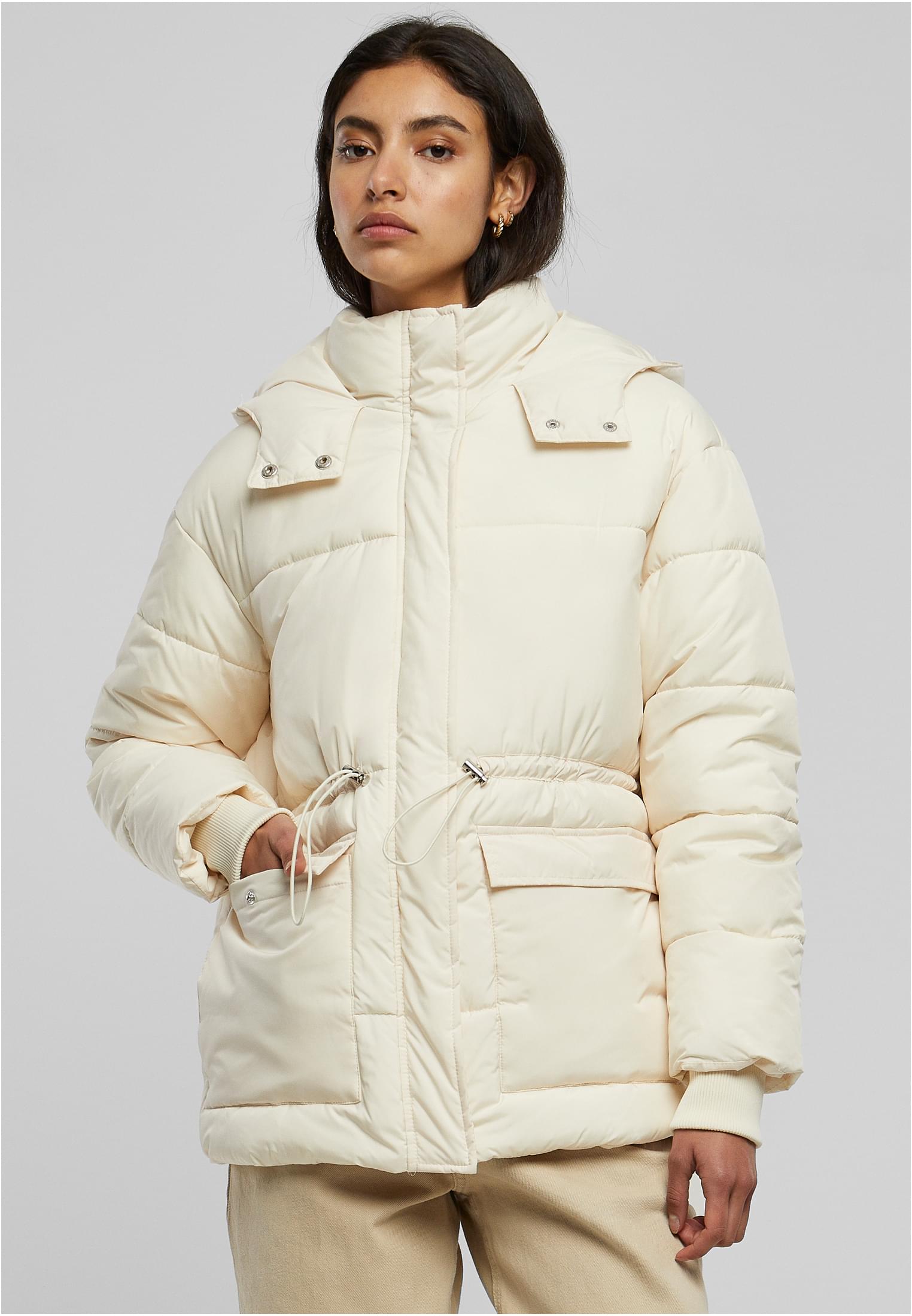 Ladies Waisted Puffer Jacket | whitesand