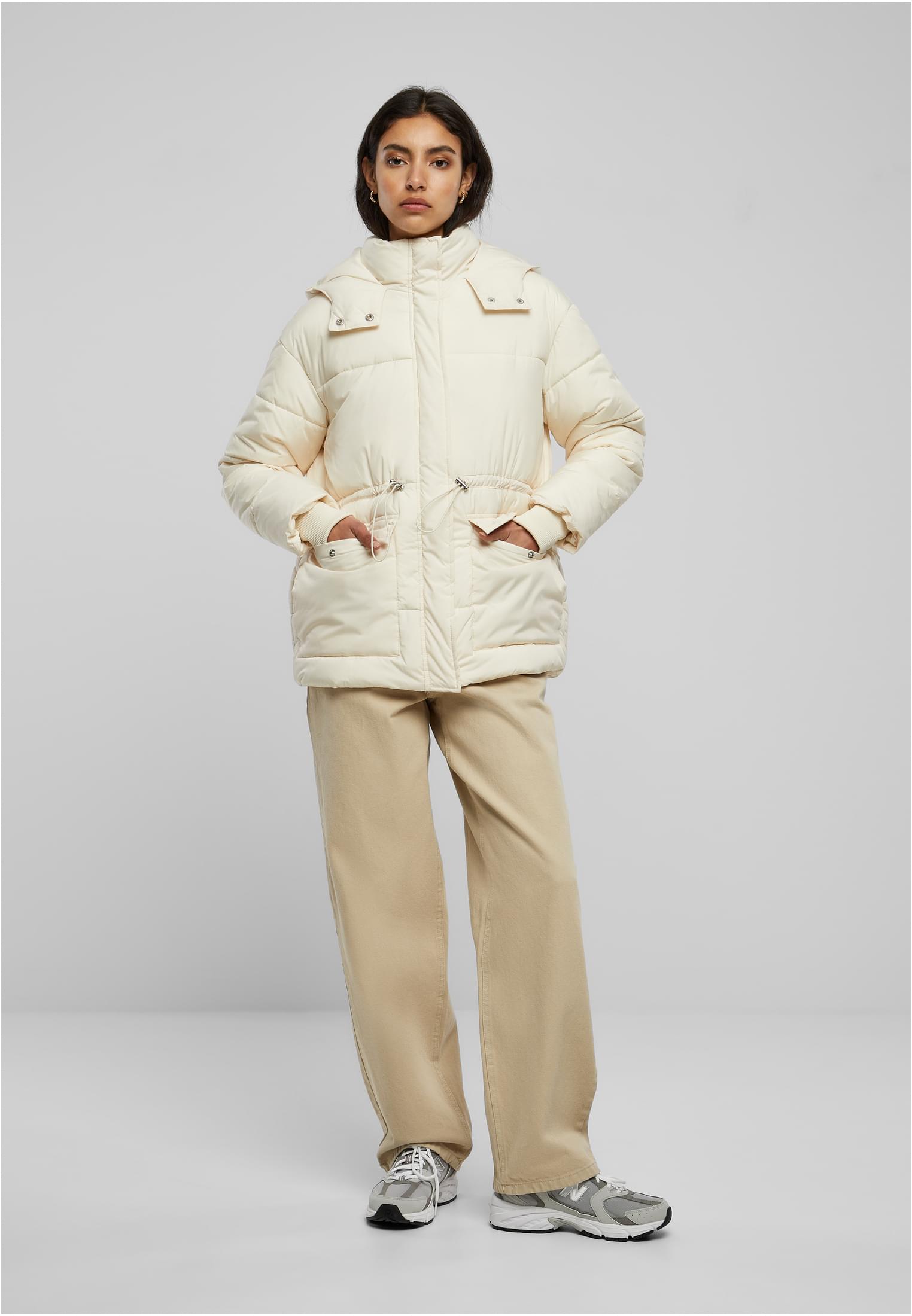 Ladies Waisted Puffer Jacket | whitesand