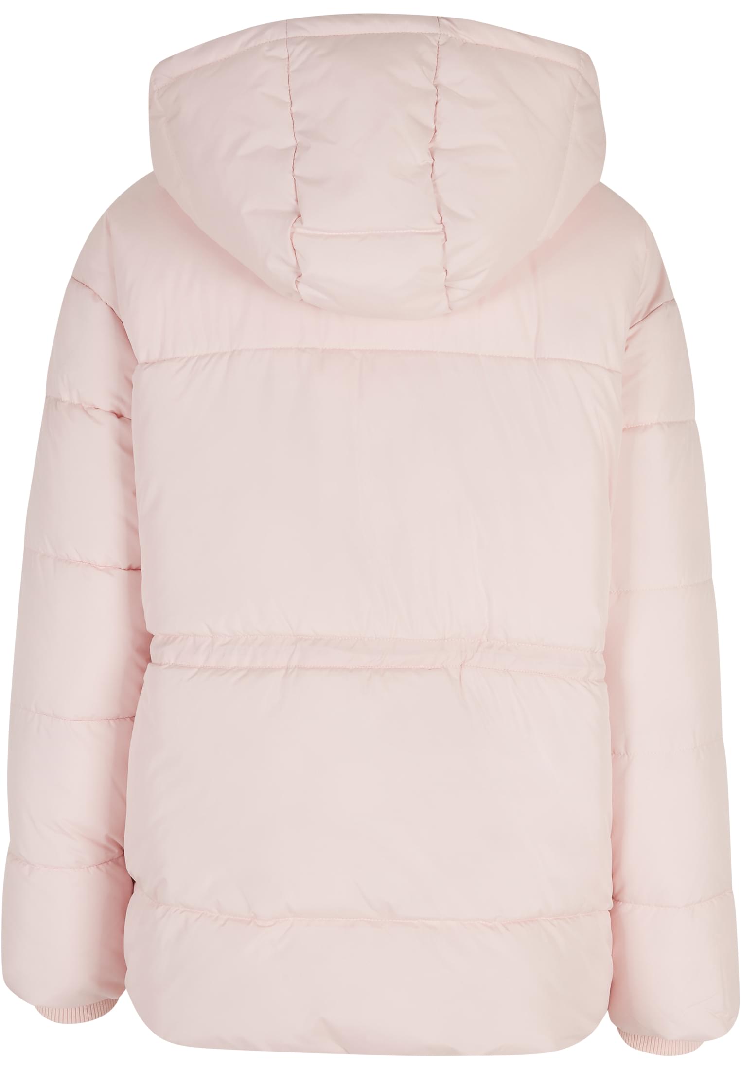 Ladies Waisted Puffer Jacket | pink