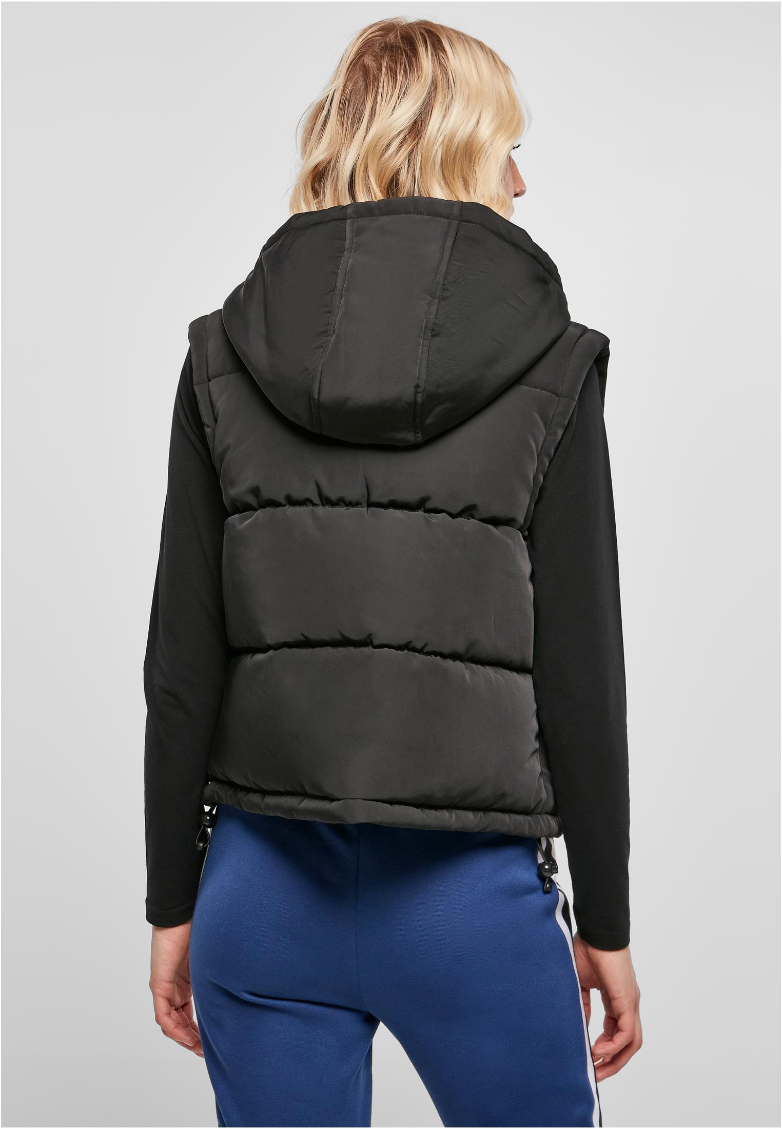 Ladies Recycled Twill Puffer Vest | black