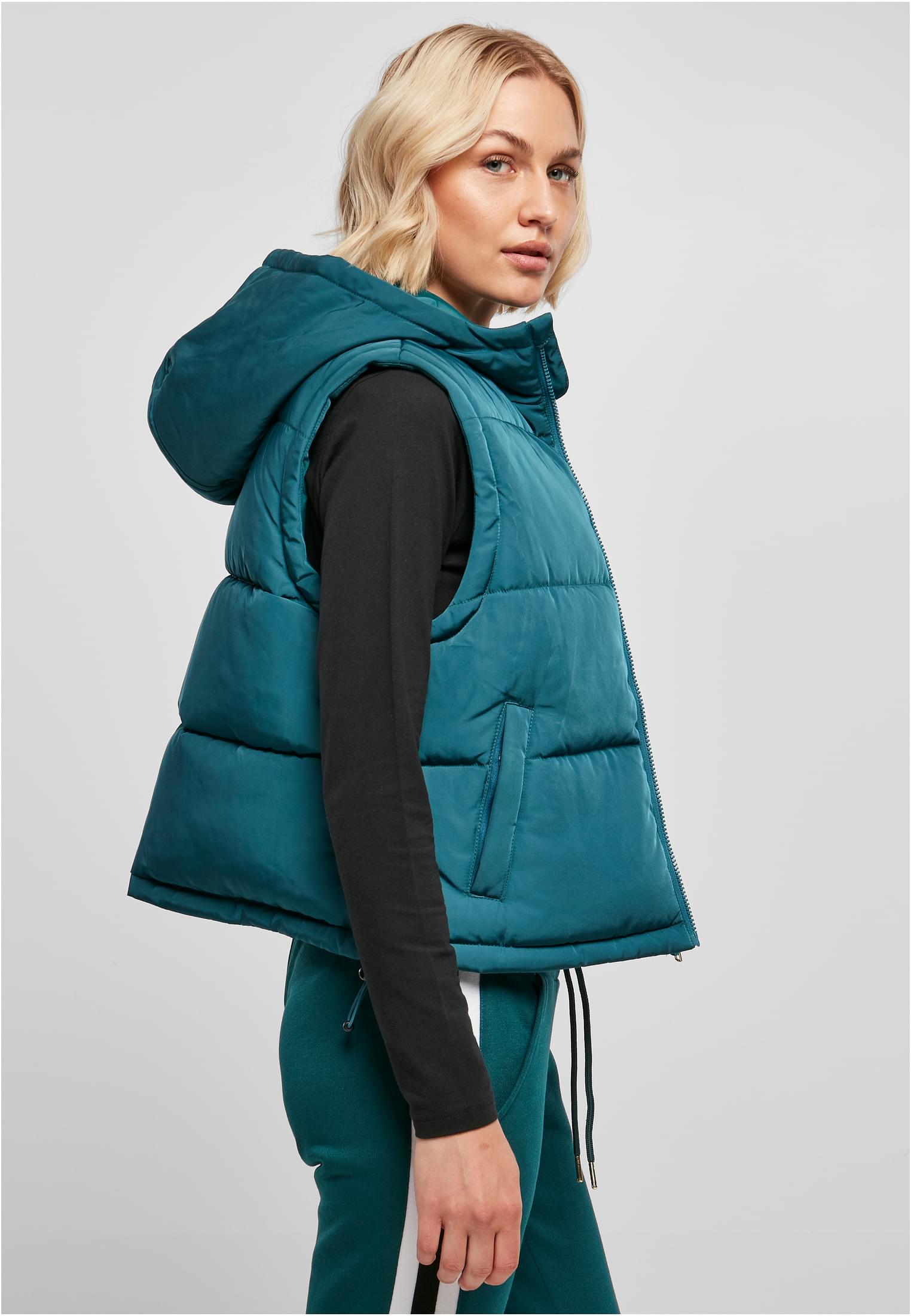 Ladies Recycled Twill Puffer Vest | jasper