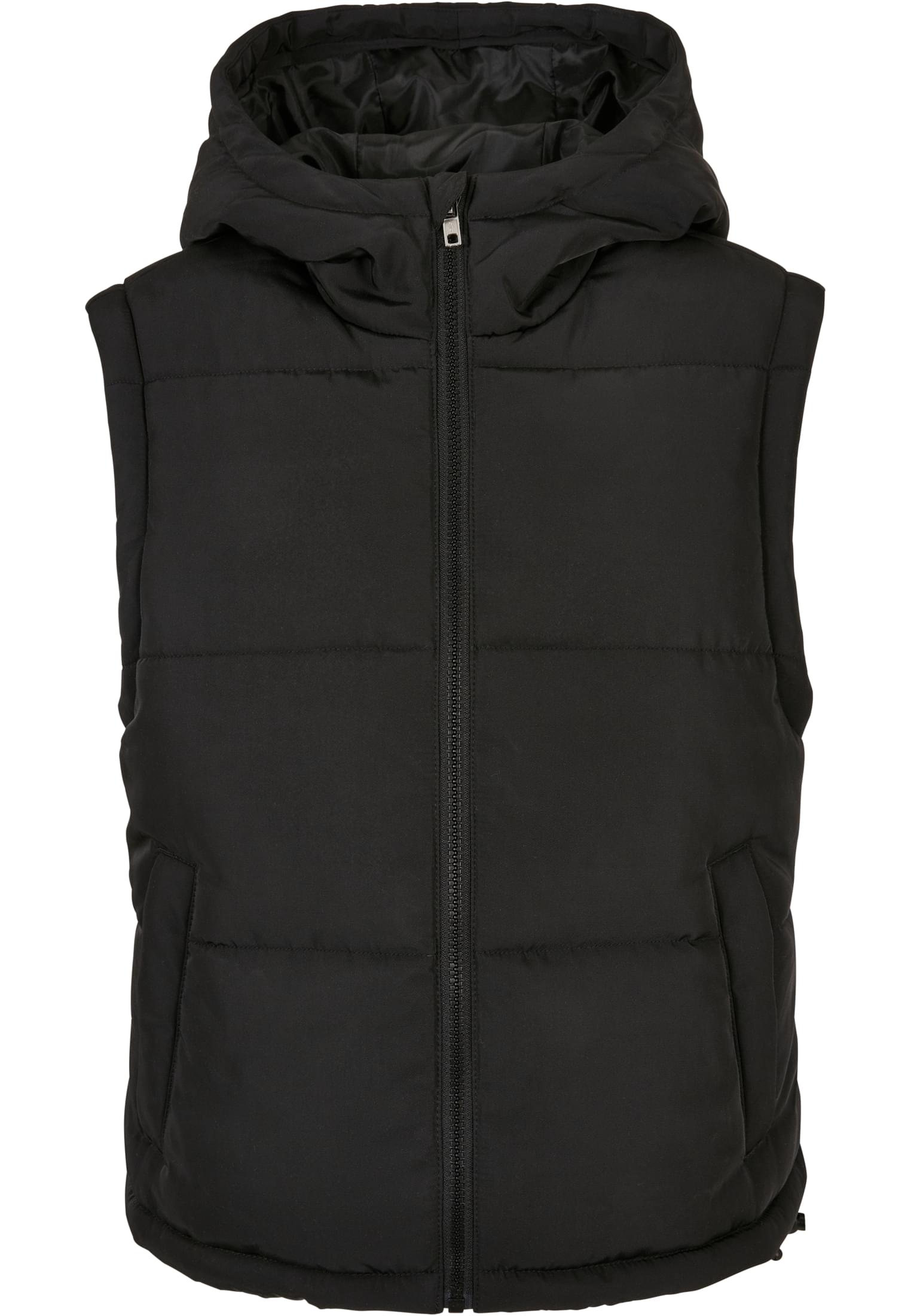 Ladies Recycled Twill Puffer Vest | black