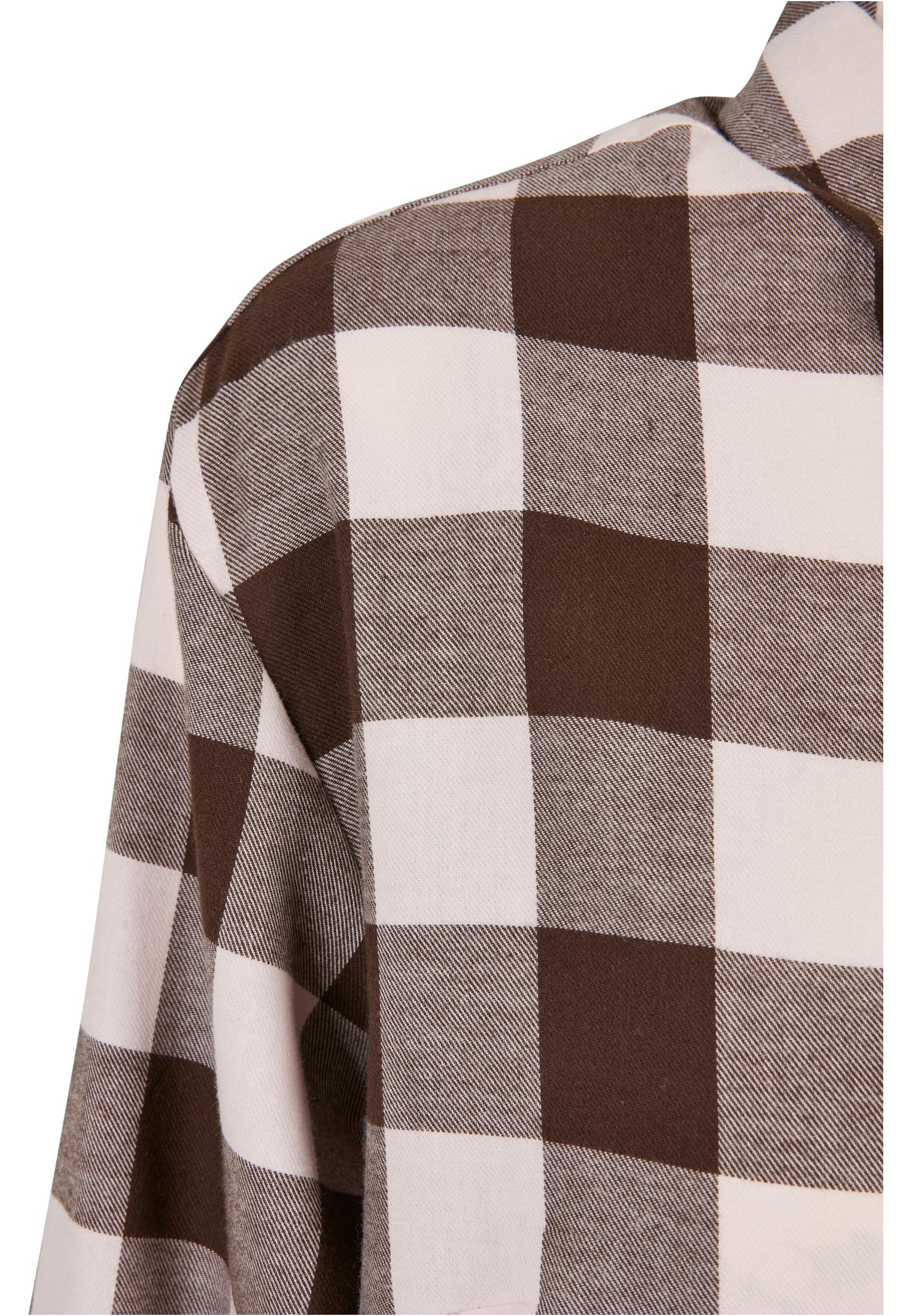 Ladies Oversized Check Flannel Shirt Dress | pink/brown