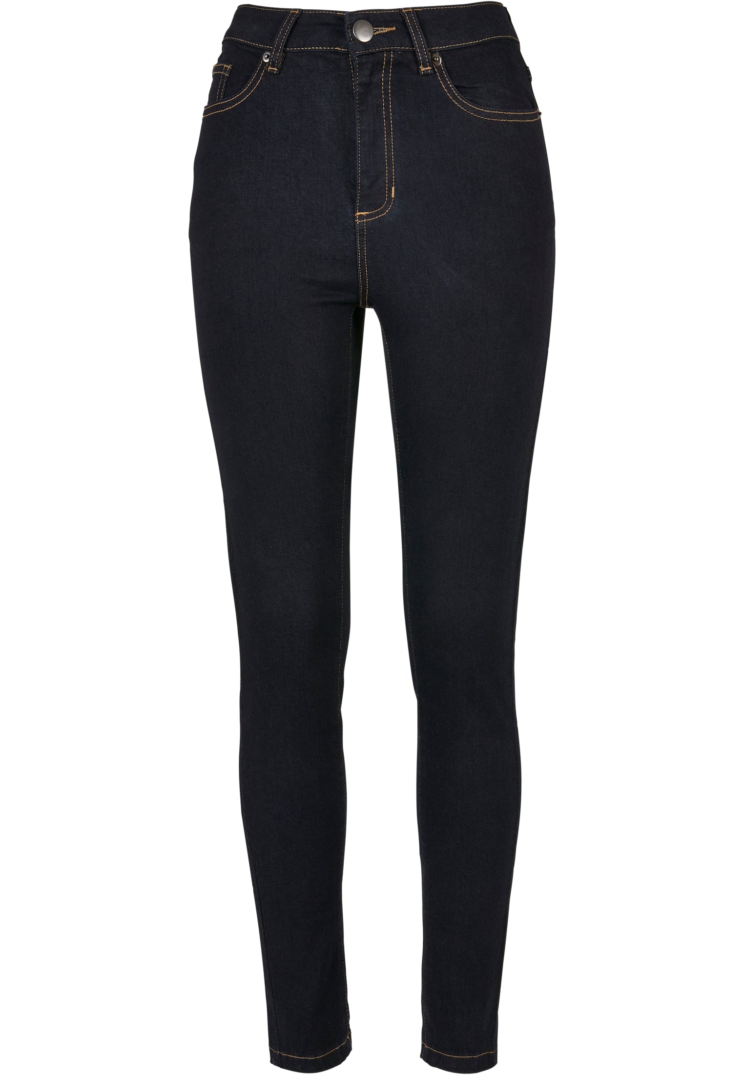 Ladies Organic High Waist Skinny Jeans | darkblue raw