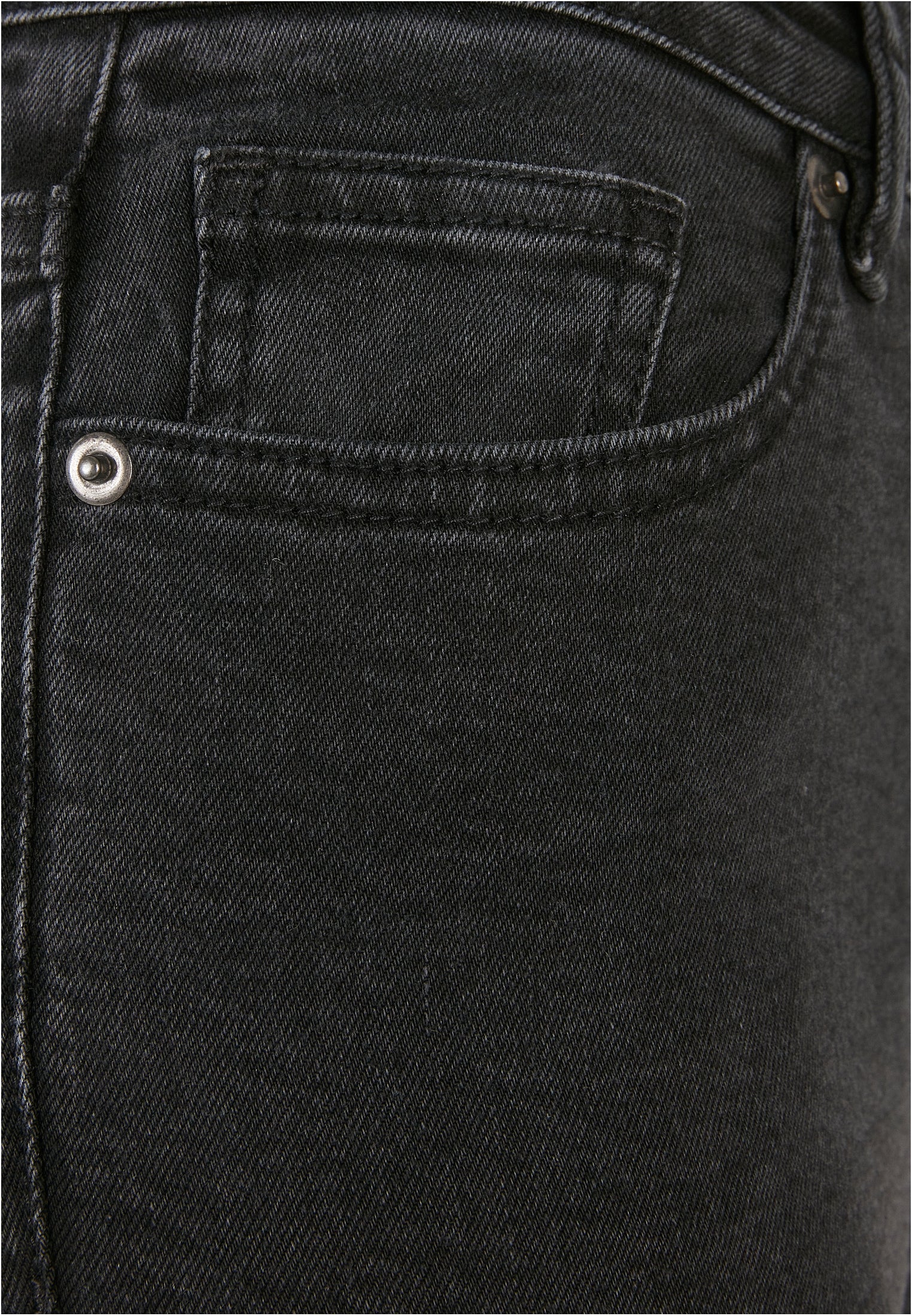 Ladies Organic High Waist Skinny Jeans | black washed