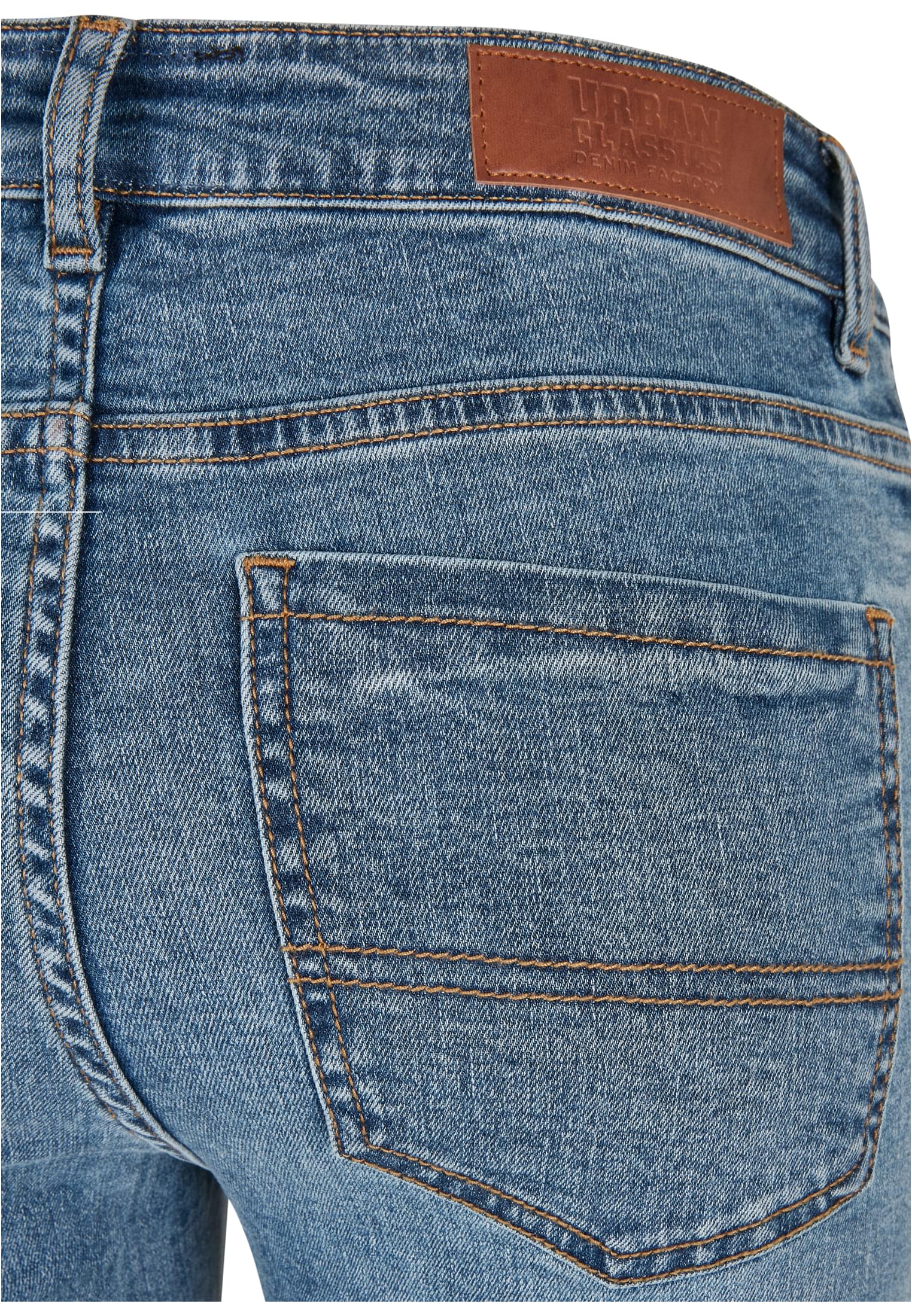 Ladies Mid Waist Skinny Jeans | midstone washed