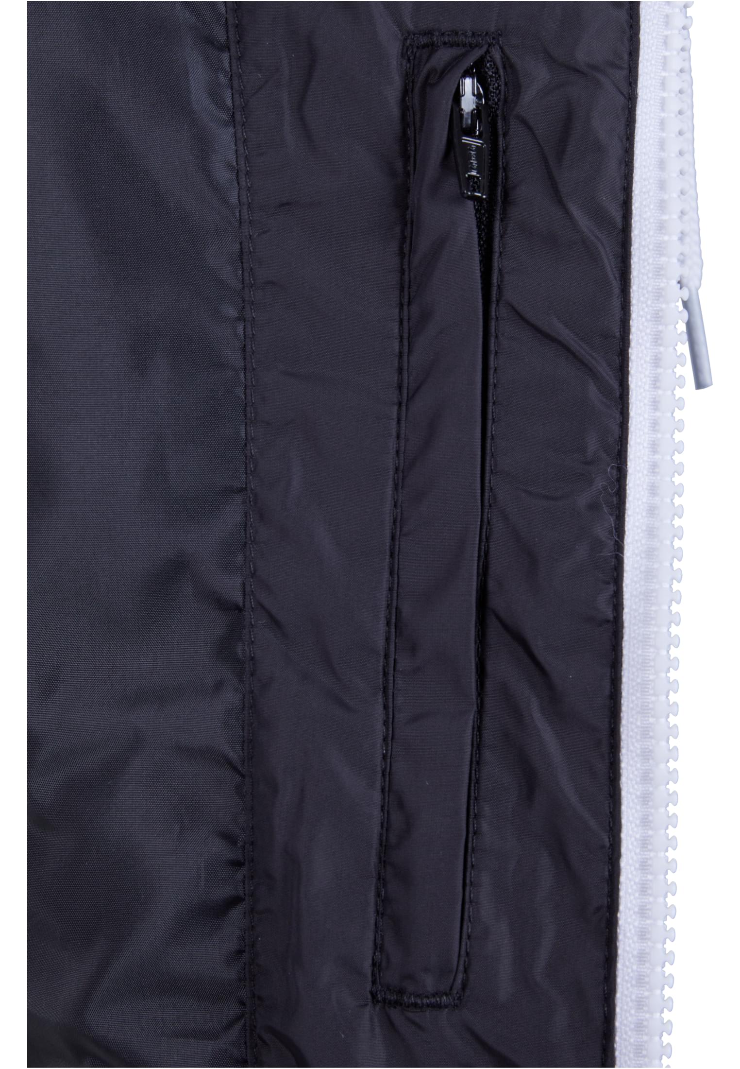 Small Bubble Hooded Vest | blk/wht