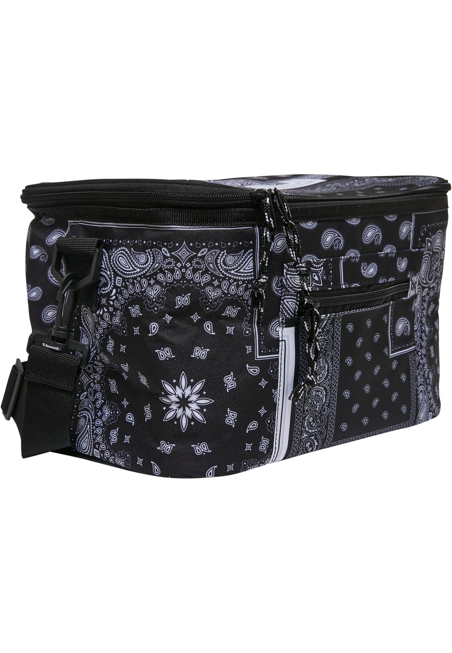 Bandana Patchwork Print Cooling Bag | black/white