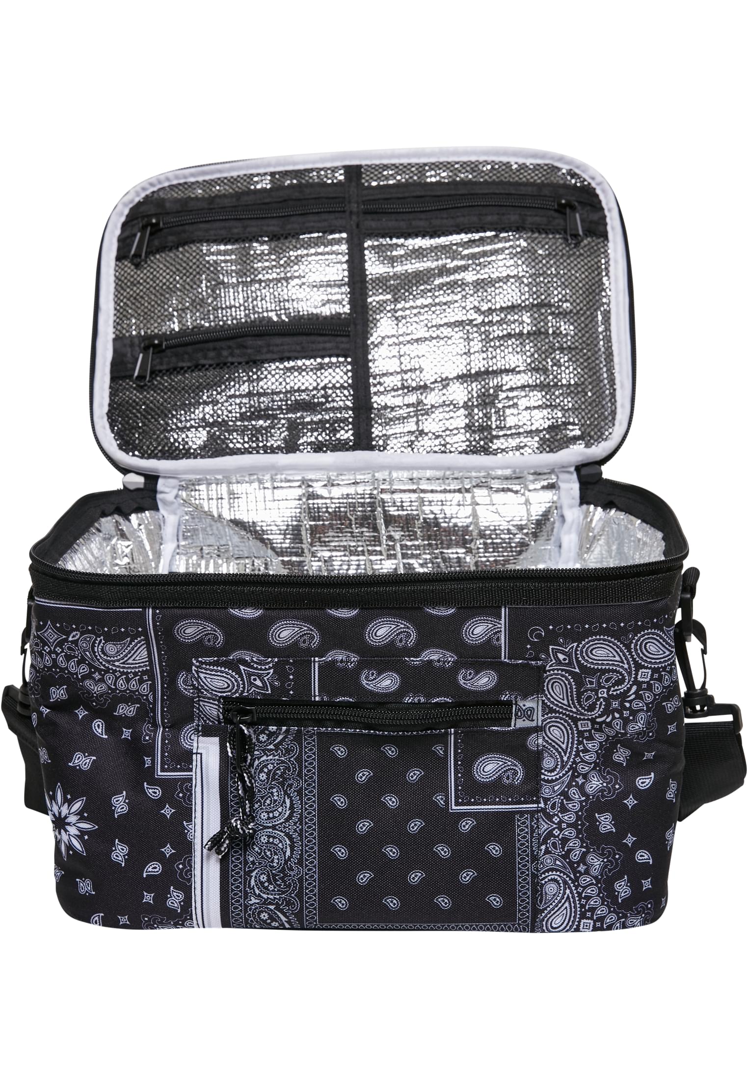 Bandana Patchwork Print Cooling Bag | black/white