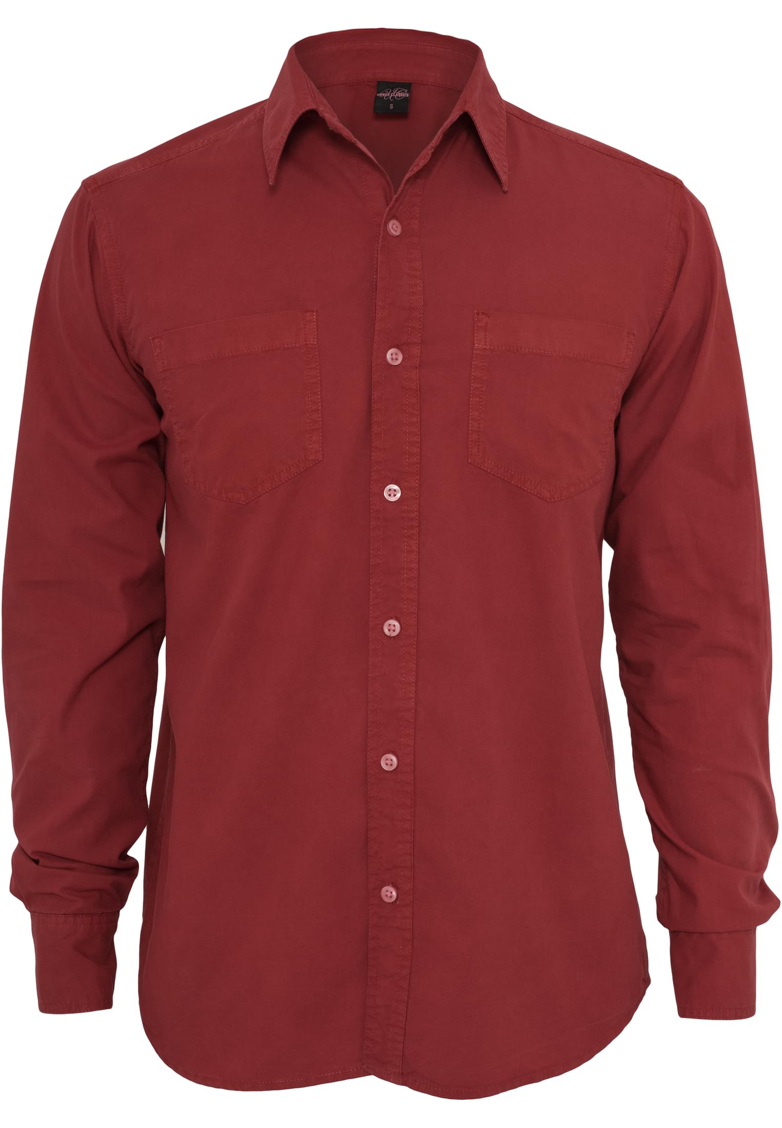 Pigment Dye Shirt | ruby