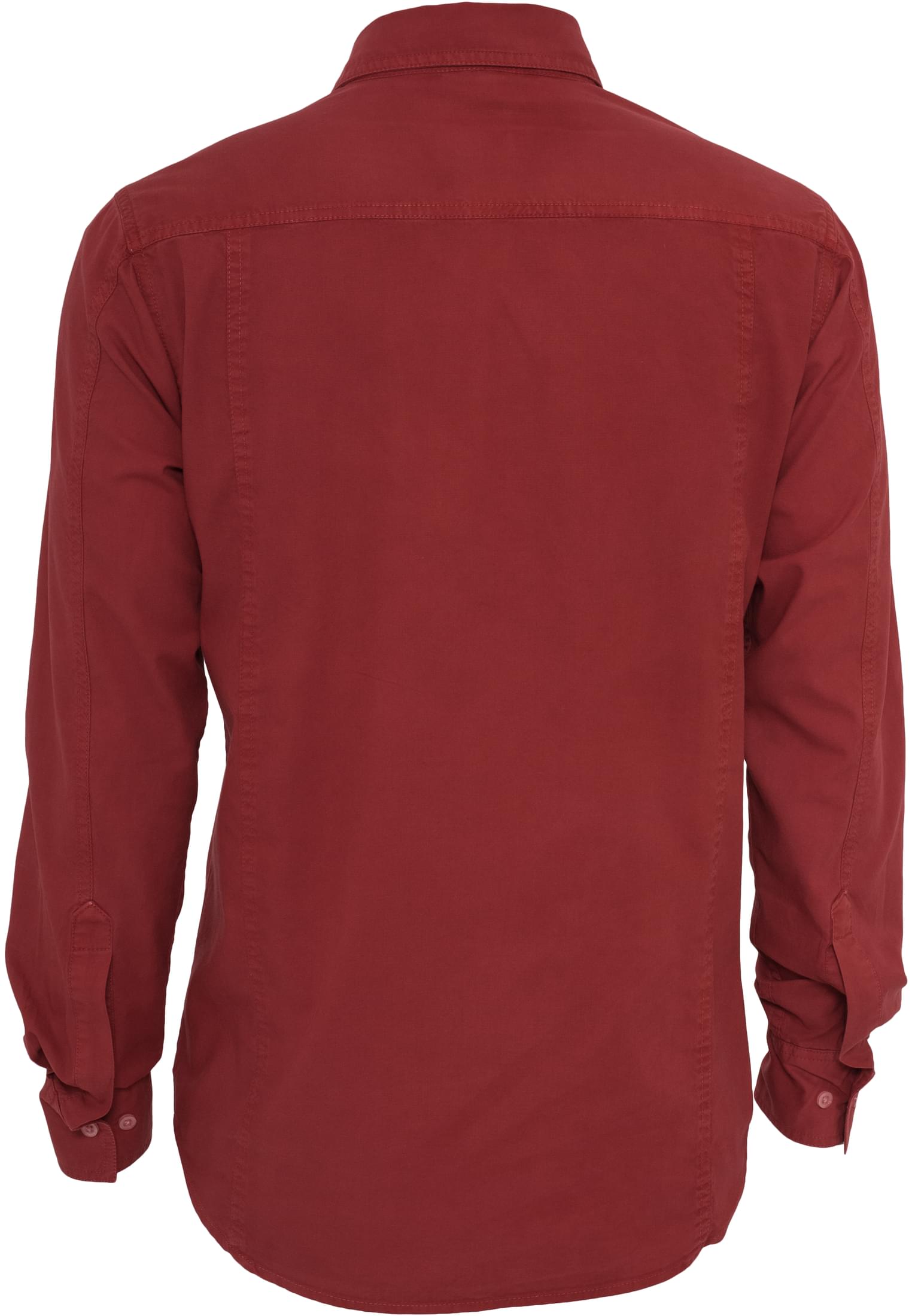 Pigment Dye Shirt | ruby