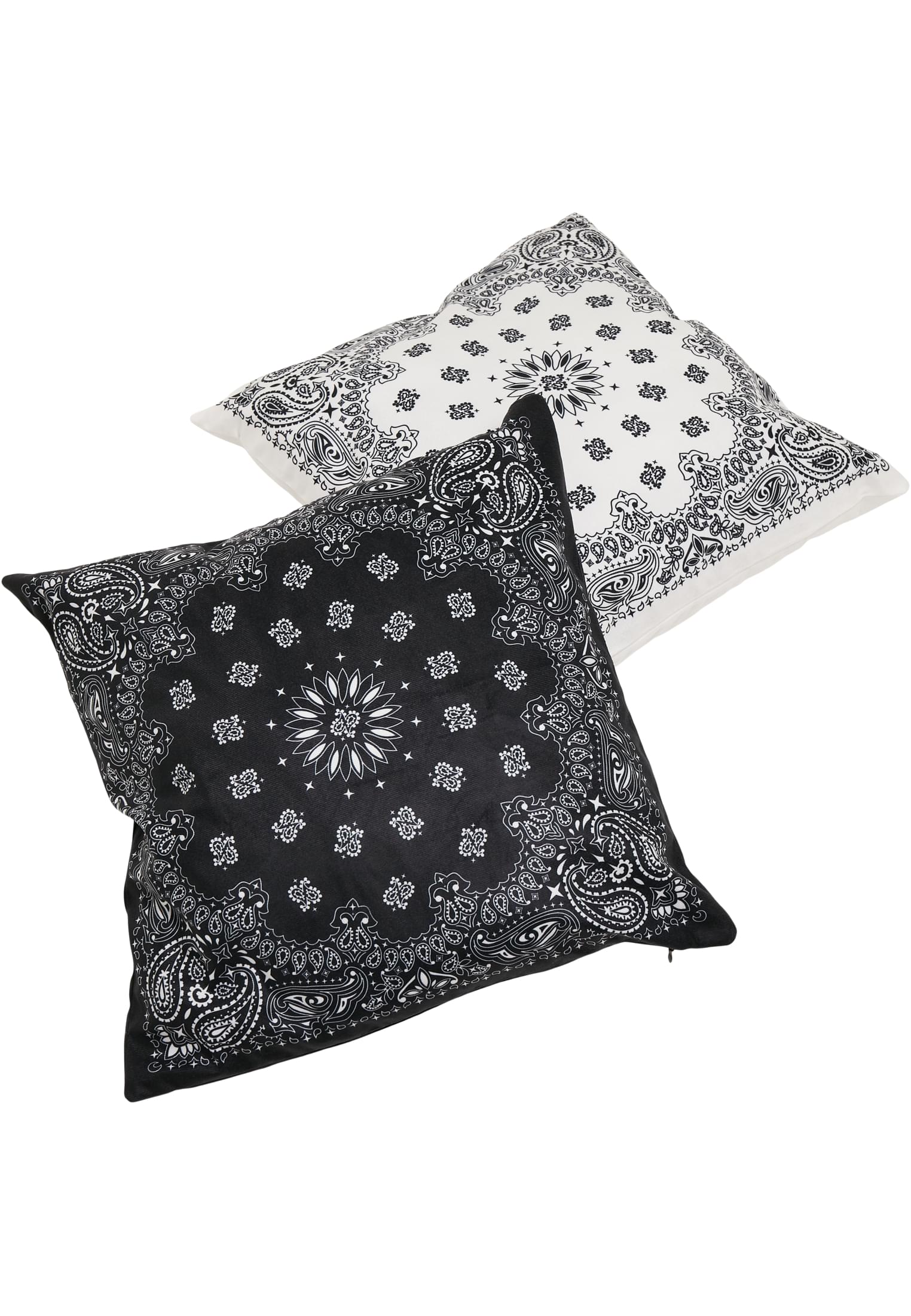 Bandana Print Cushion Set | black/white