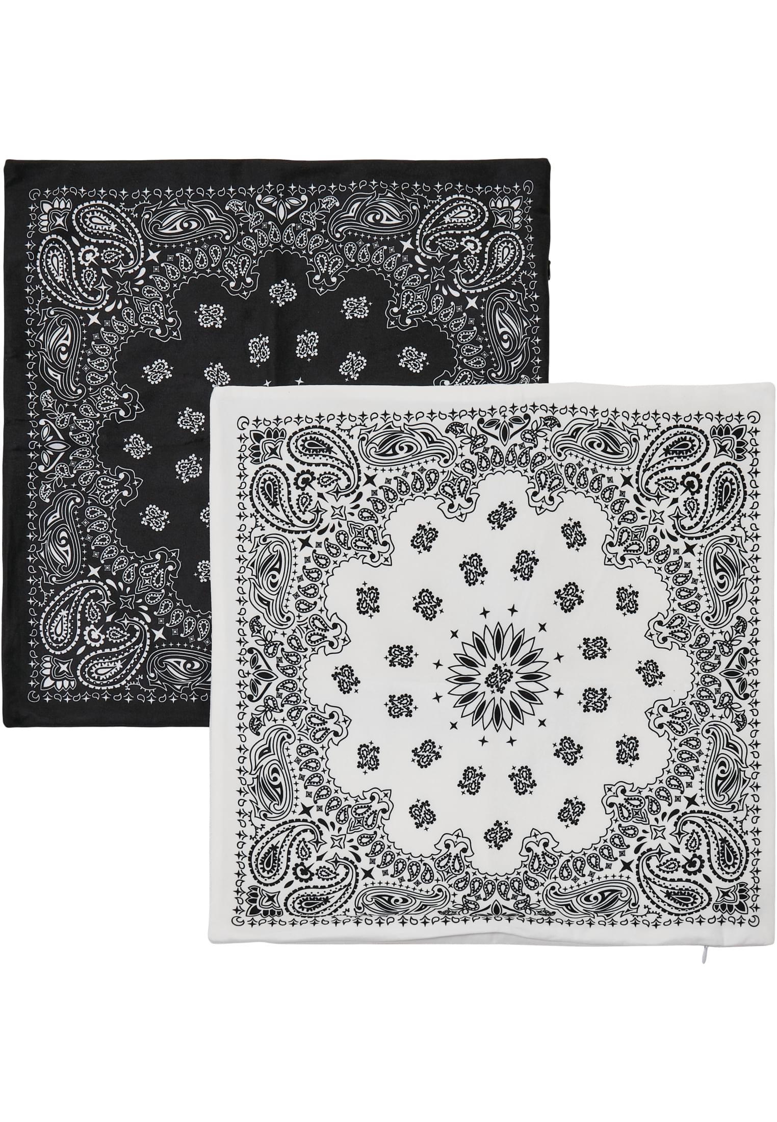 Bandana Print Cushion Set | black/white