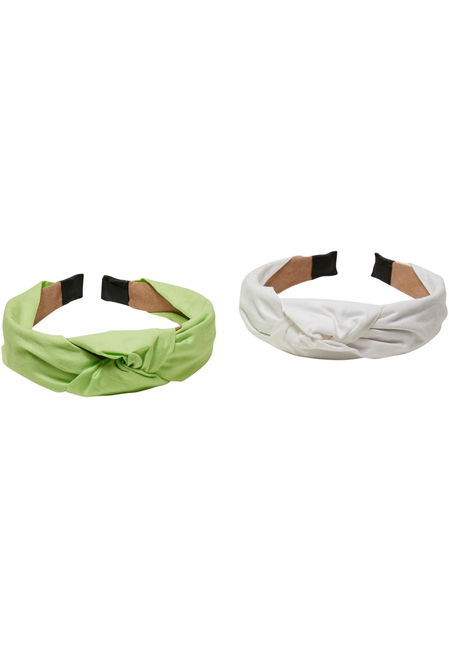 Light Headband With Knot 2-Pack | lightmint/white