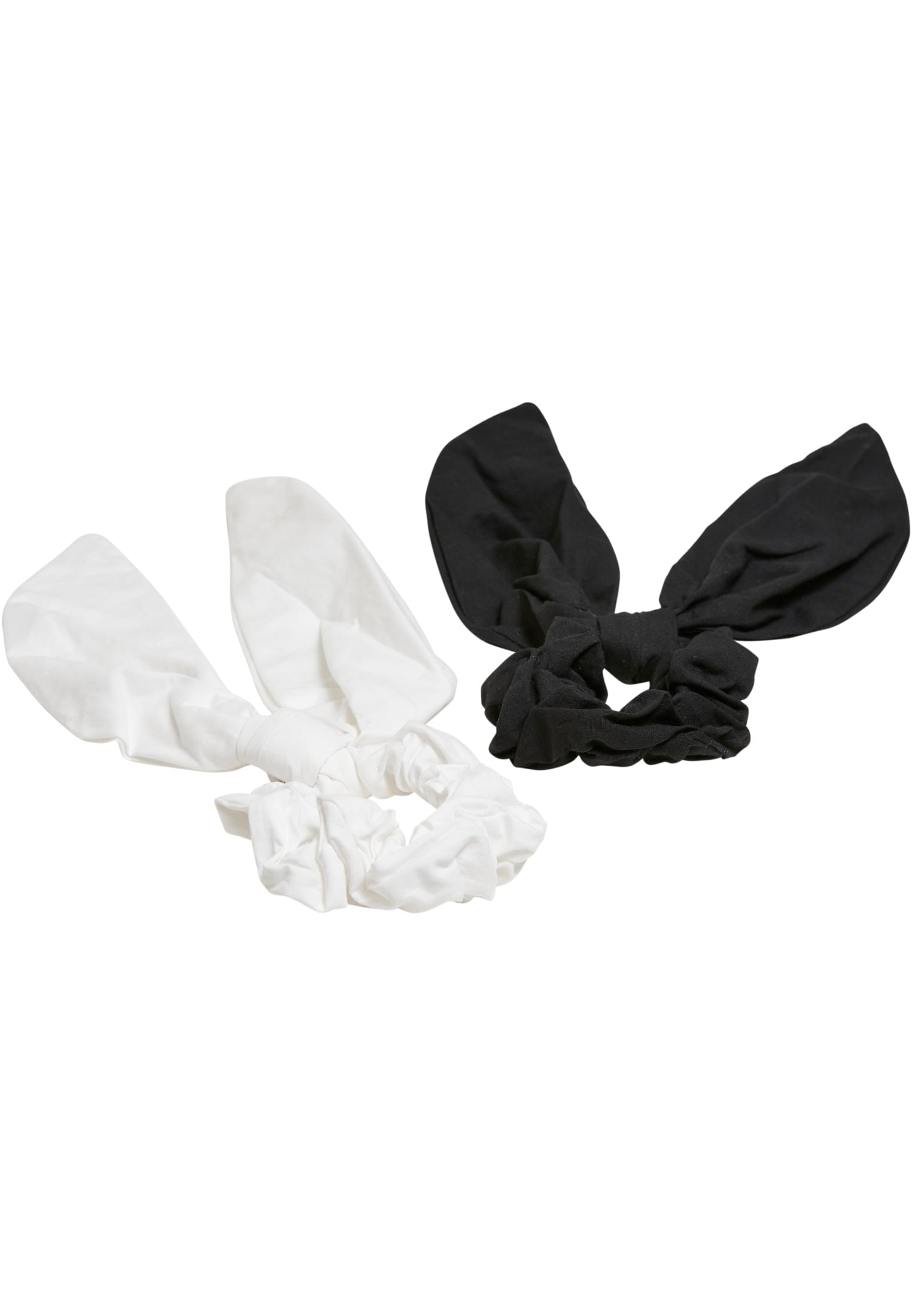 Scrunchies With XXL Bow 2-Pack | black/white