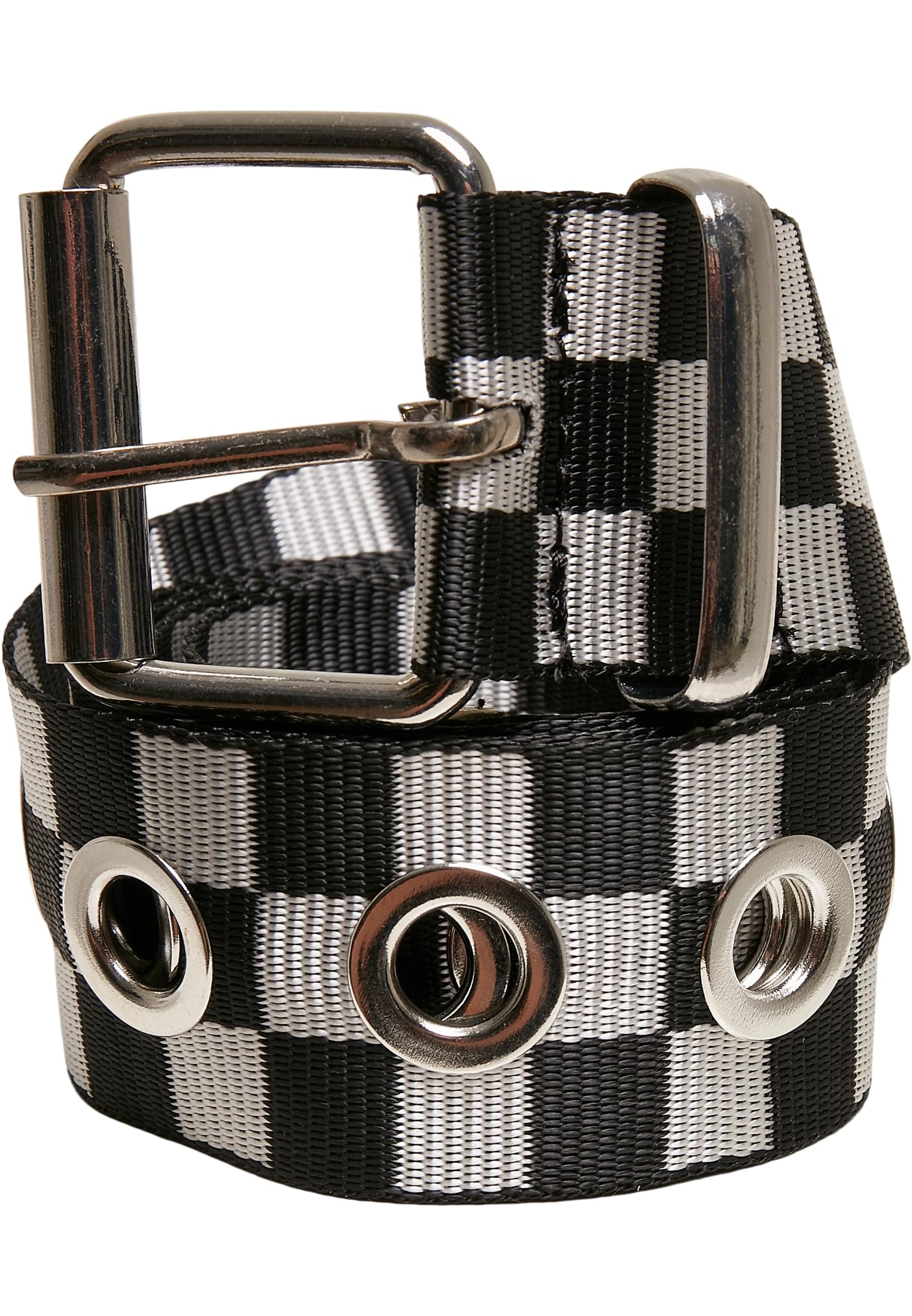 Checker Belt With Eyelets | black/white