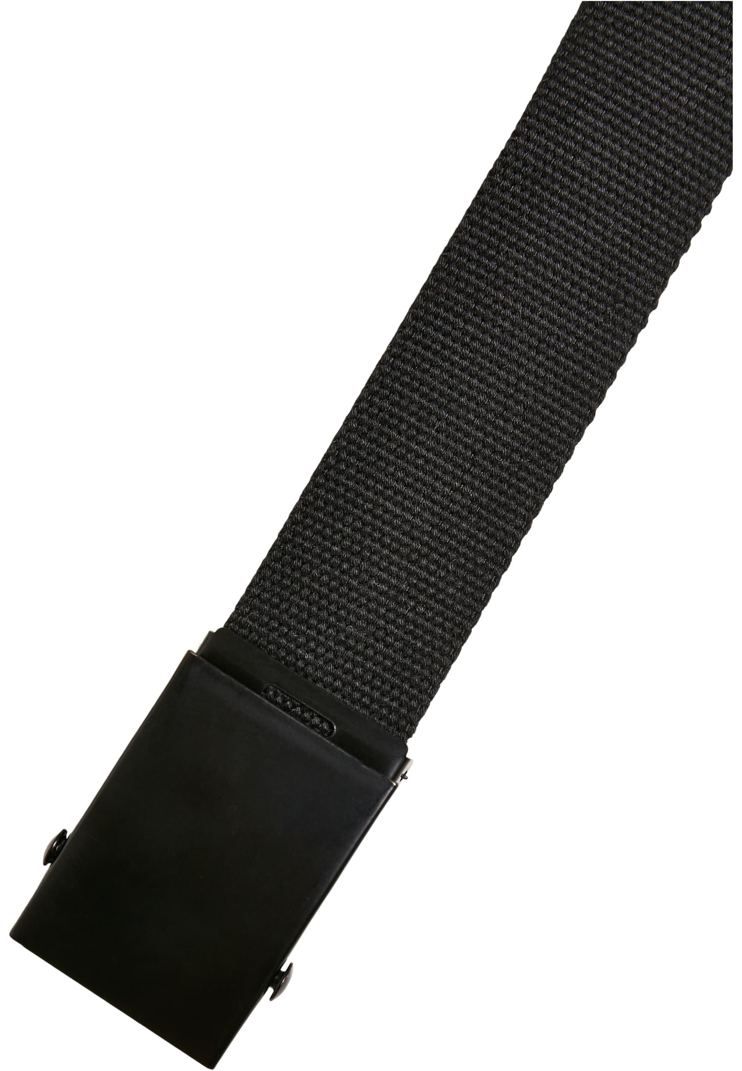 Check And Solid Canvas Belt 2-Pack | black/offwhite