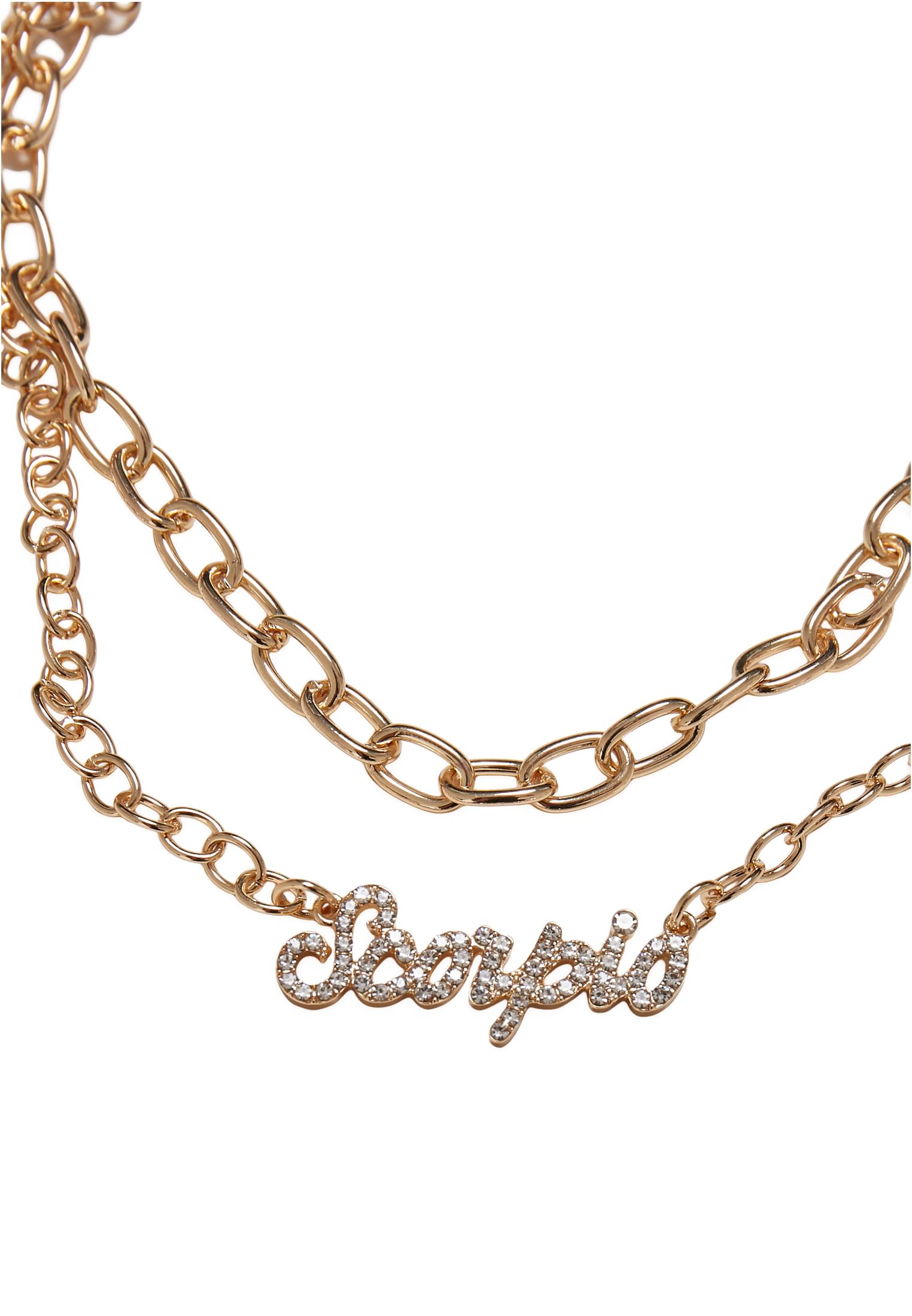 Diamond Zodiac Golden Necklace | scorpio