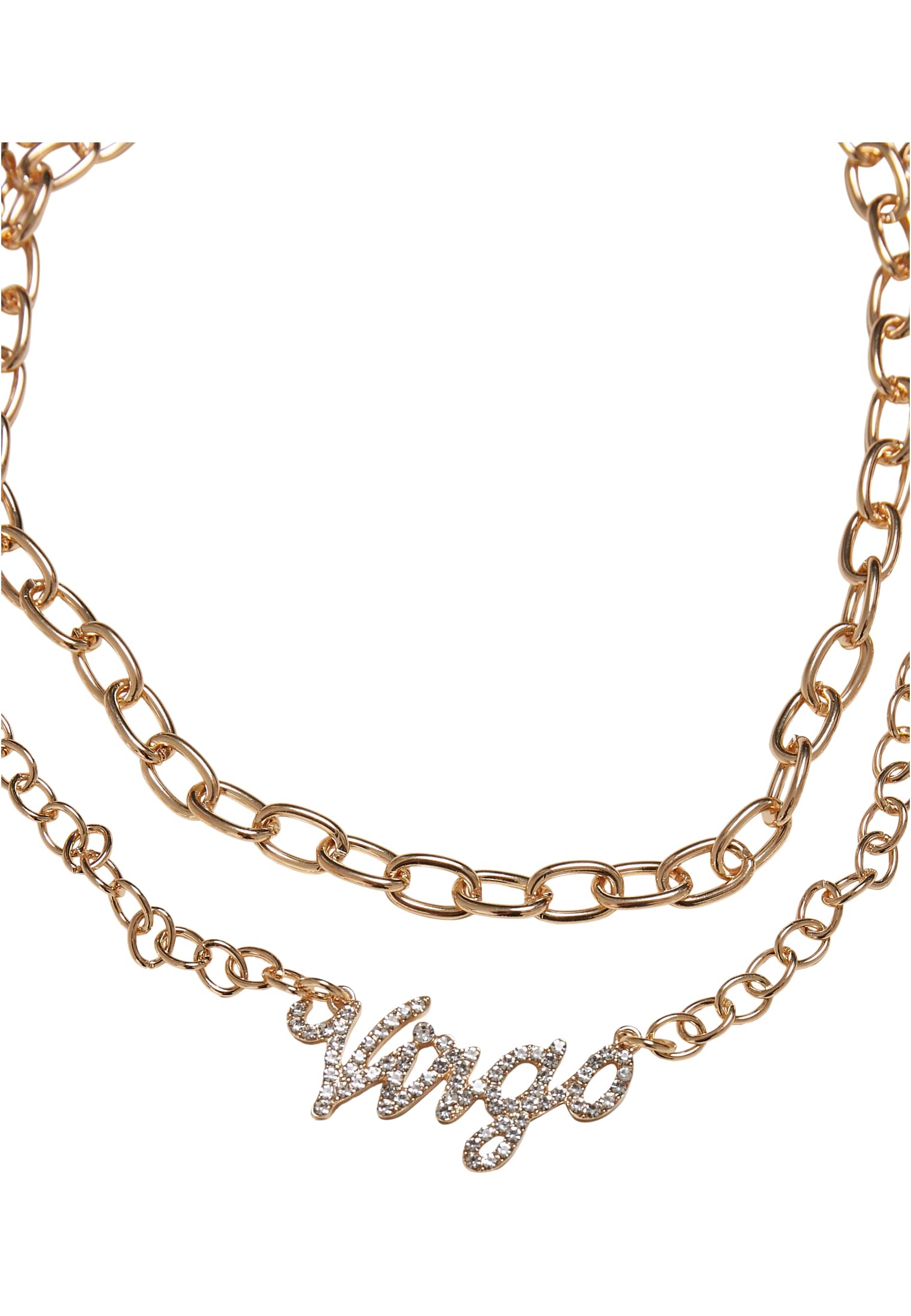 Diamond Zodiac Golden Necklace | virgo