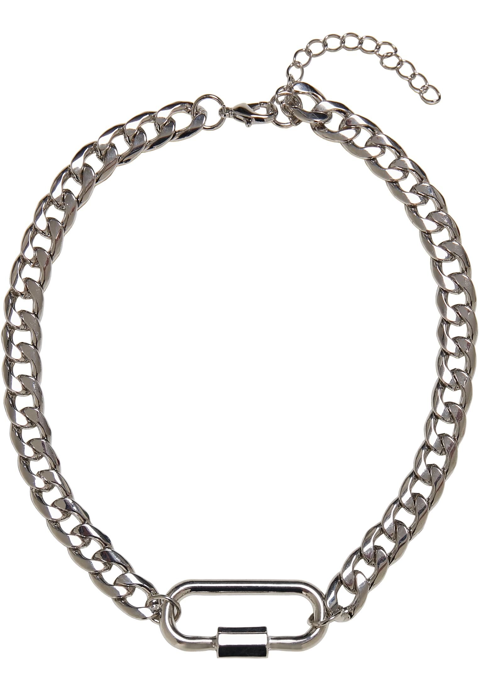 Fastener Necklace | silver