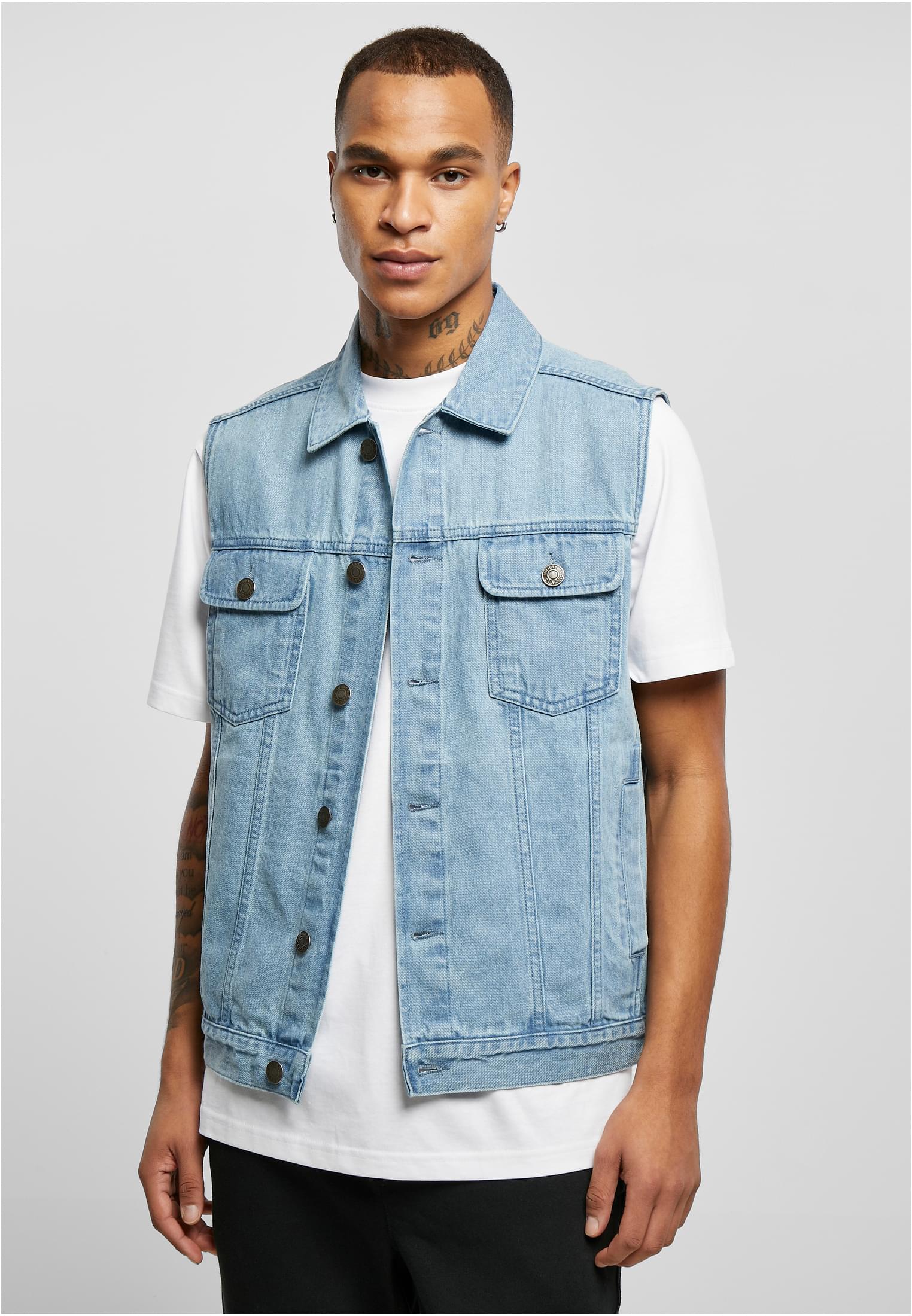 Denim Vest | lighter washed