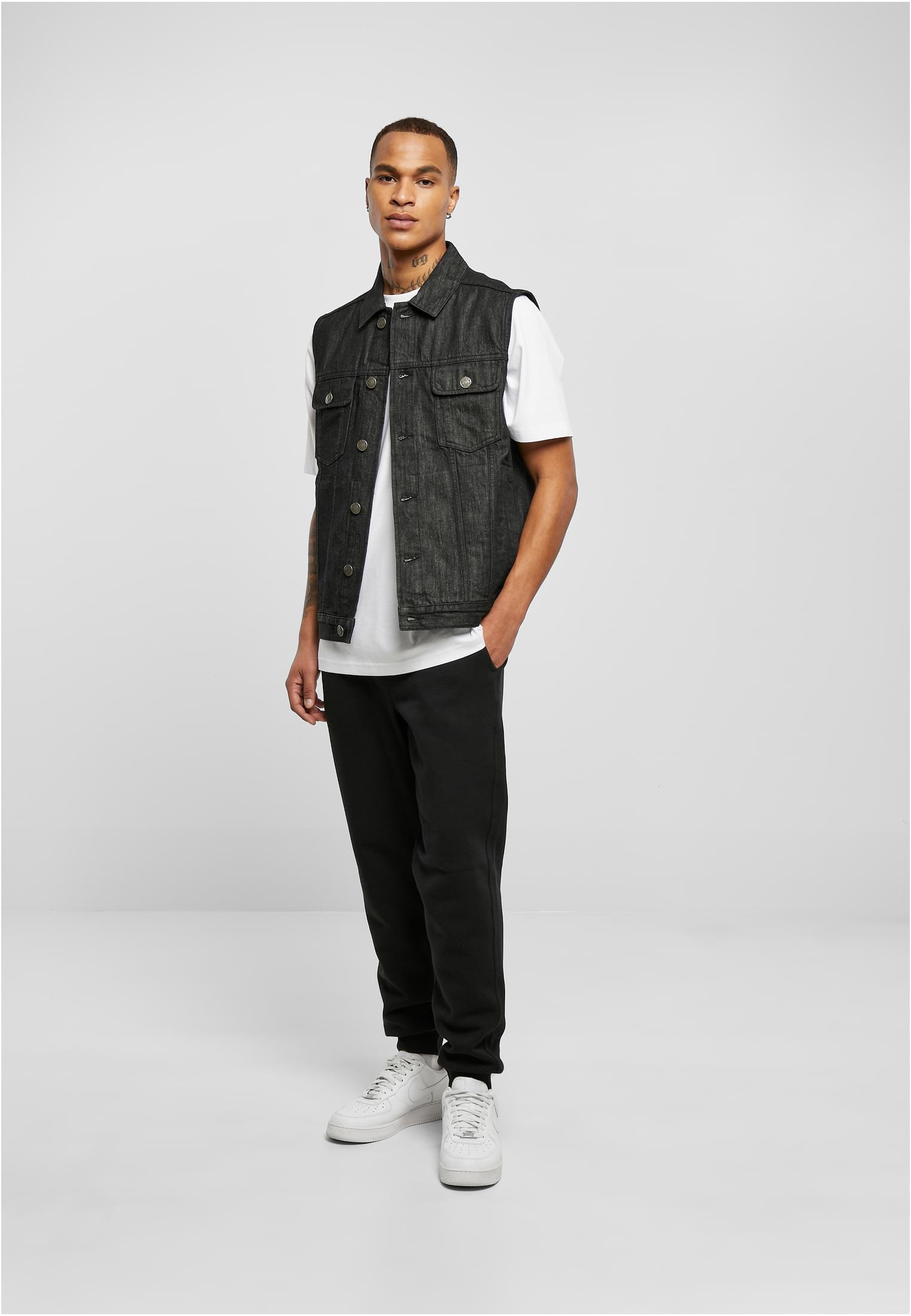 Denim Vest | black washed