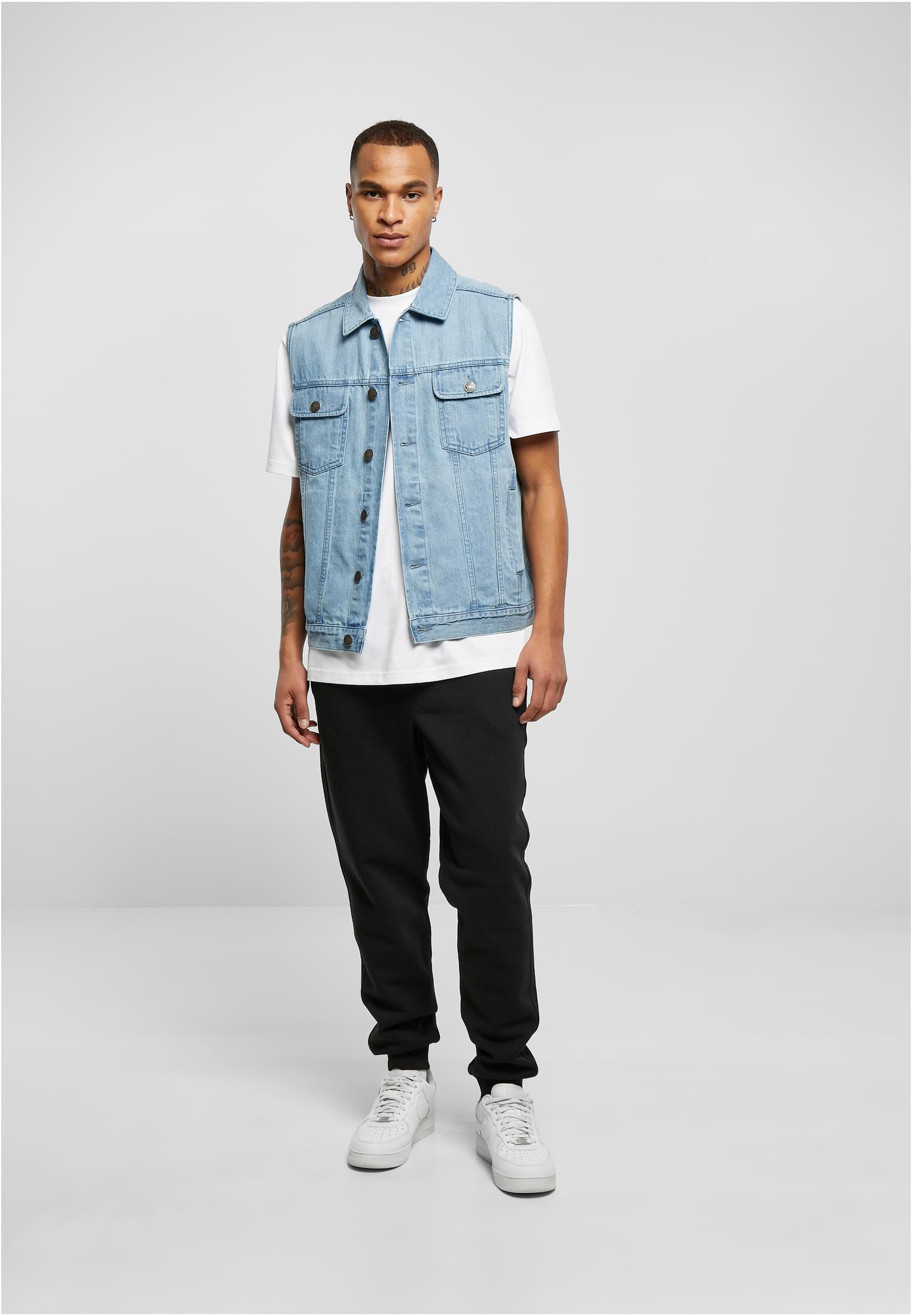 Denim Vest | lighter washed