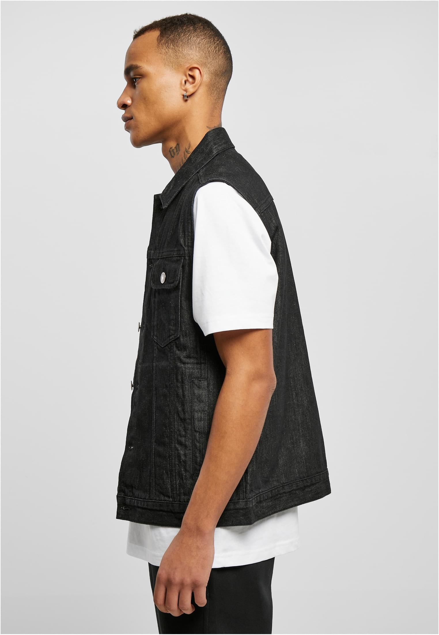 Denim Vest | black washed