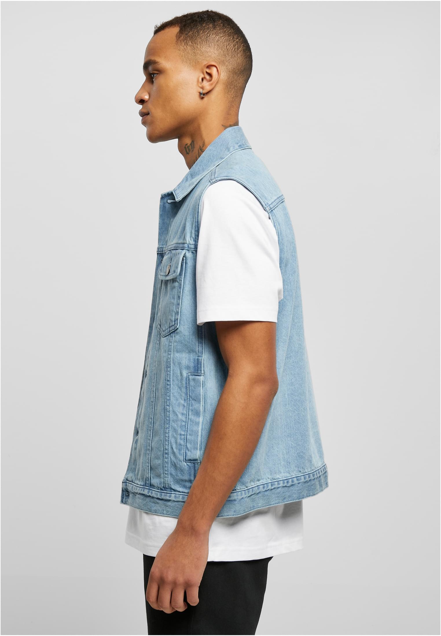 Denim Vest | lighter washed