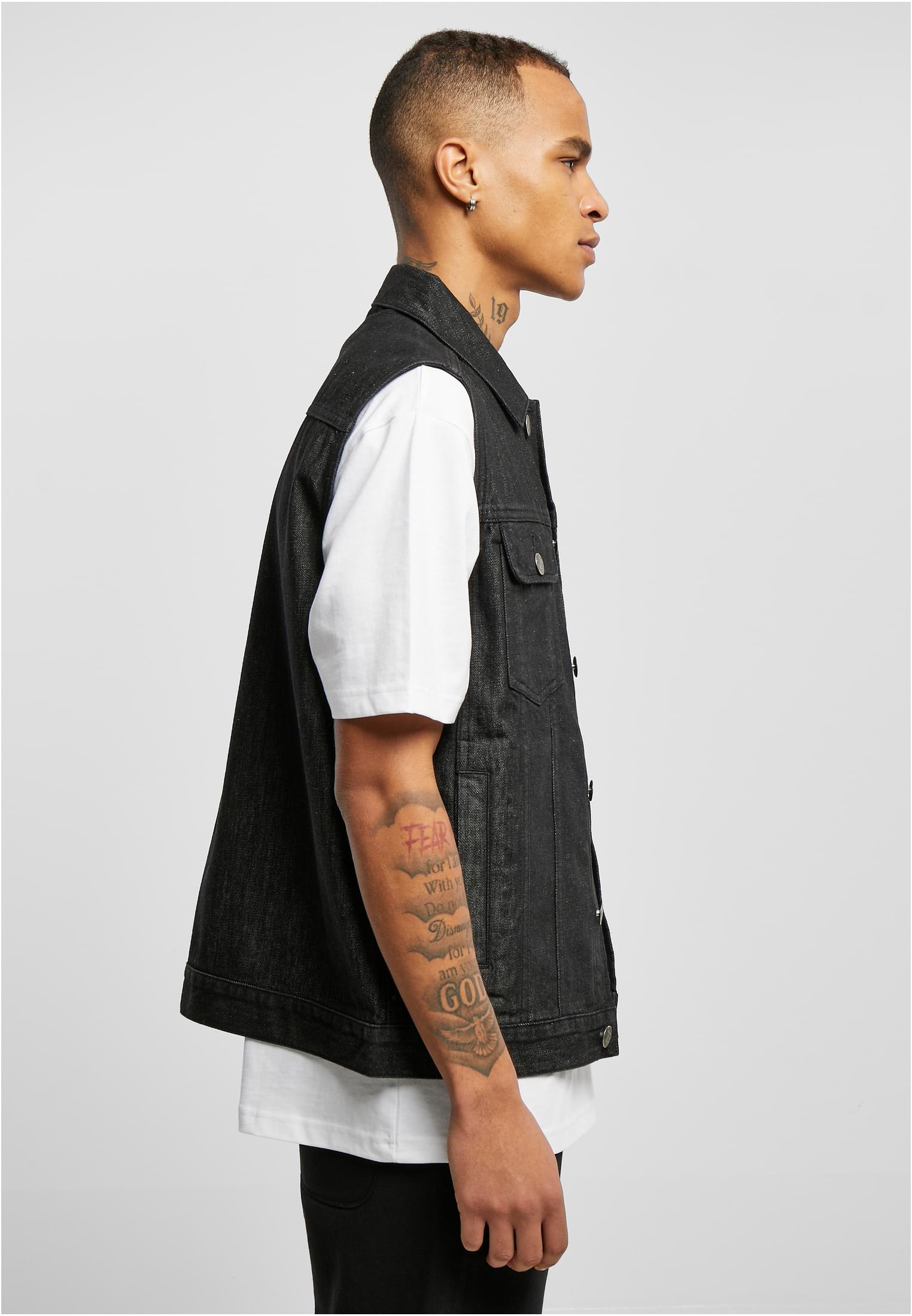 Denim Vest | black washed