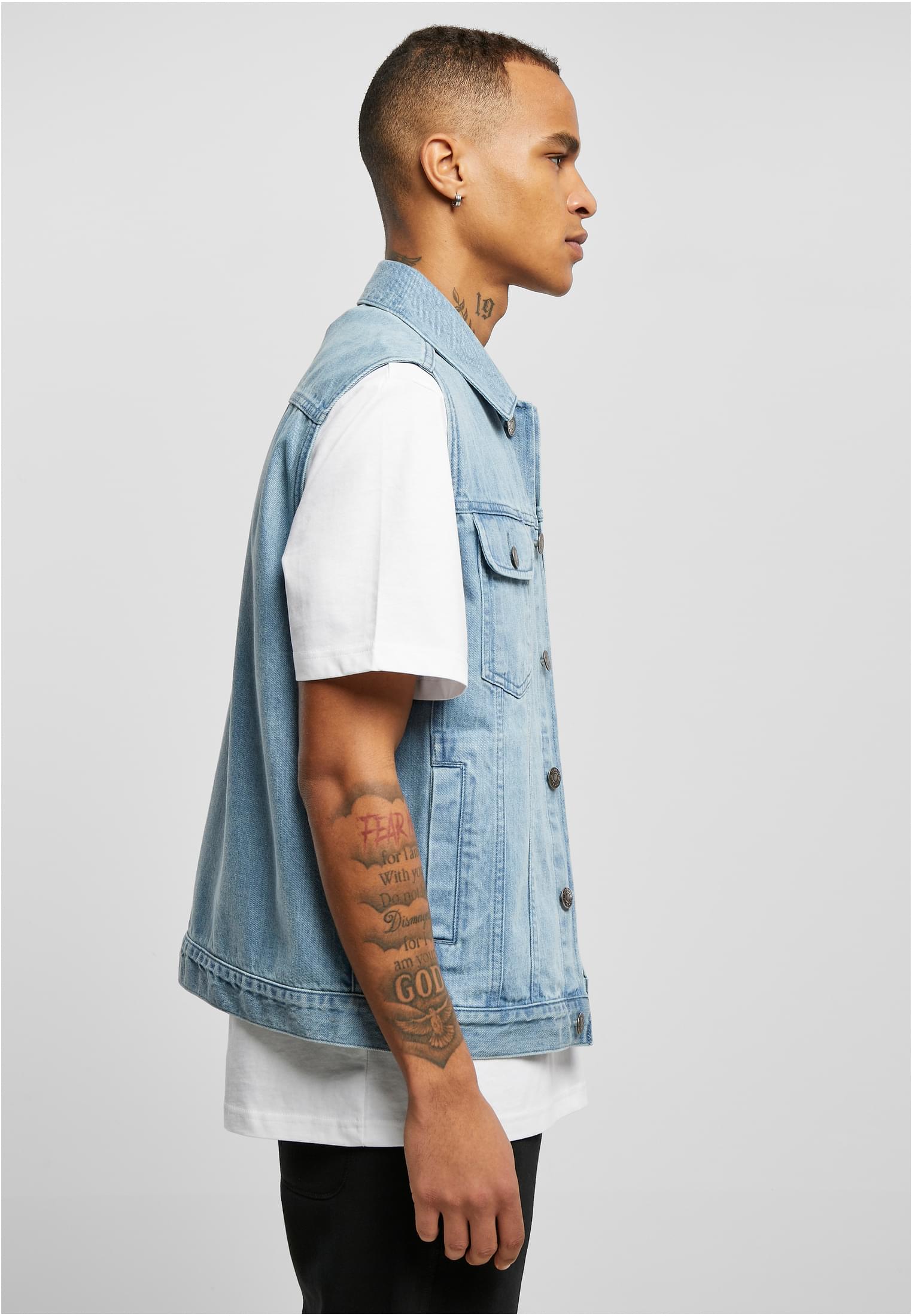 Denim Vest | lighter washed