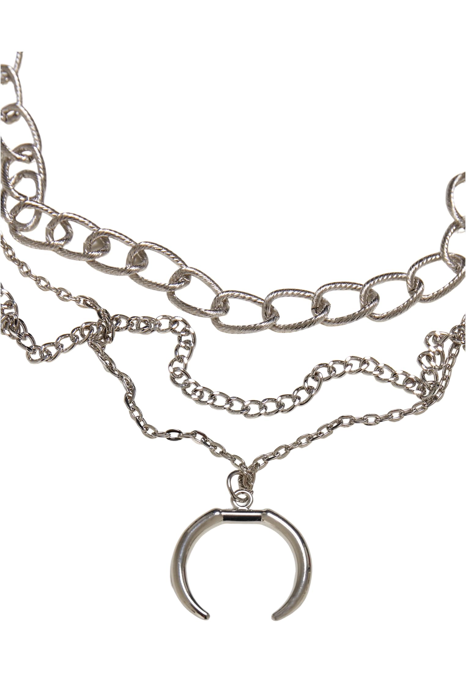 Open Ring Layering Necklace | silver