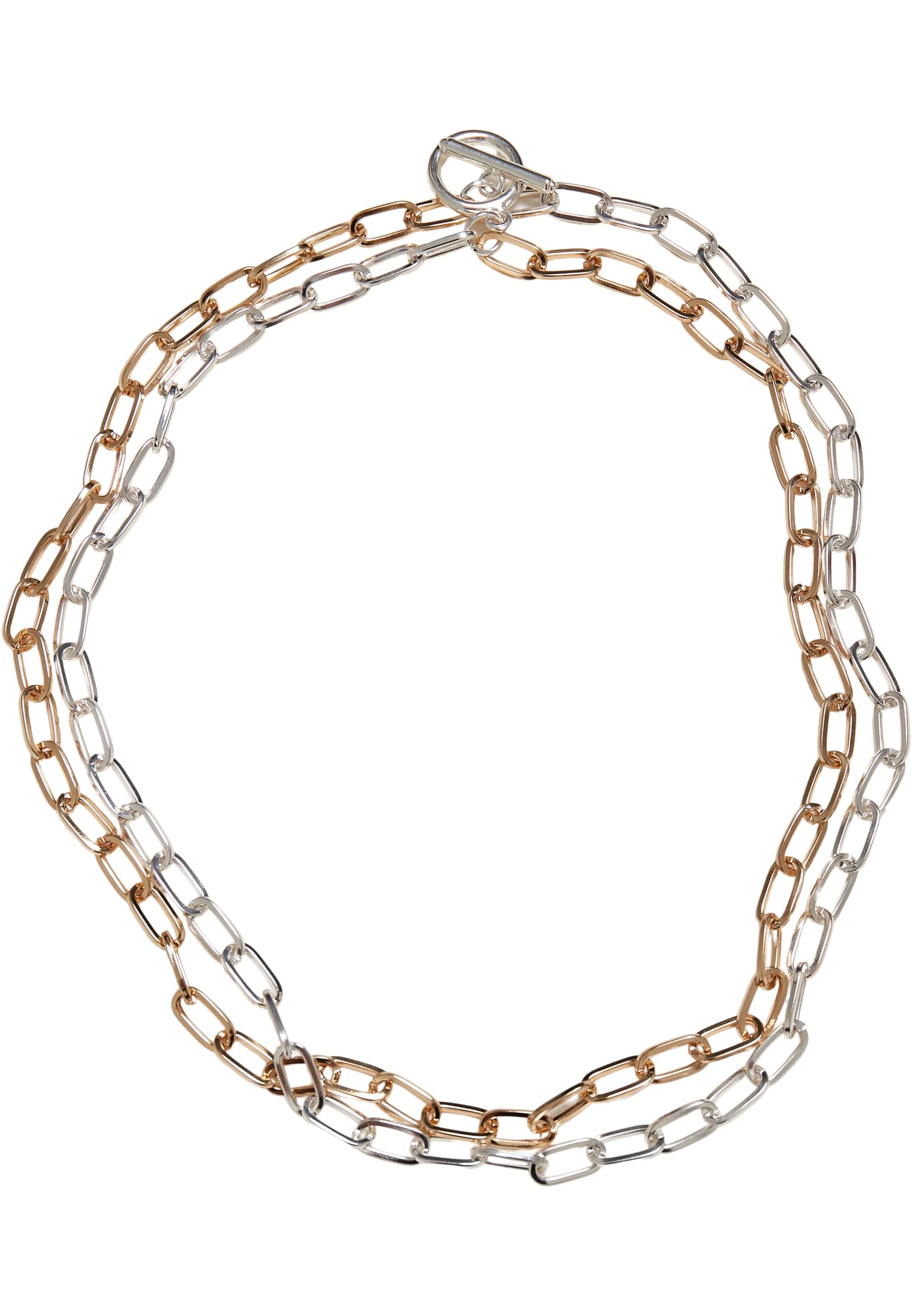 Bicolor Layering Necklace | gold/silver