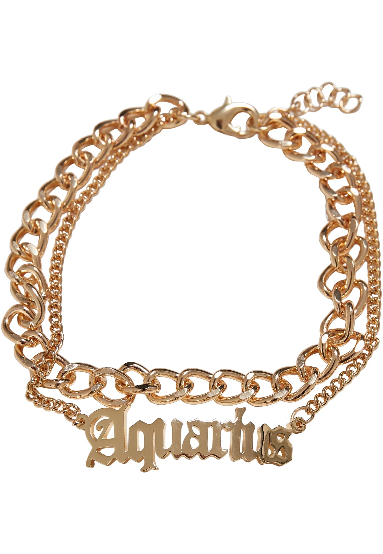 Zodiac Golden Anklet | aquarius