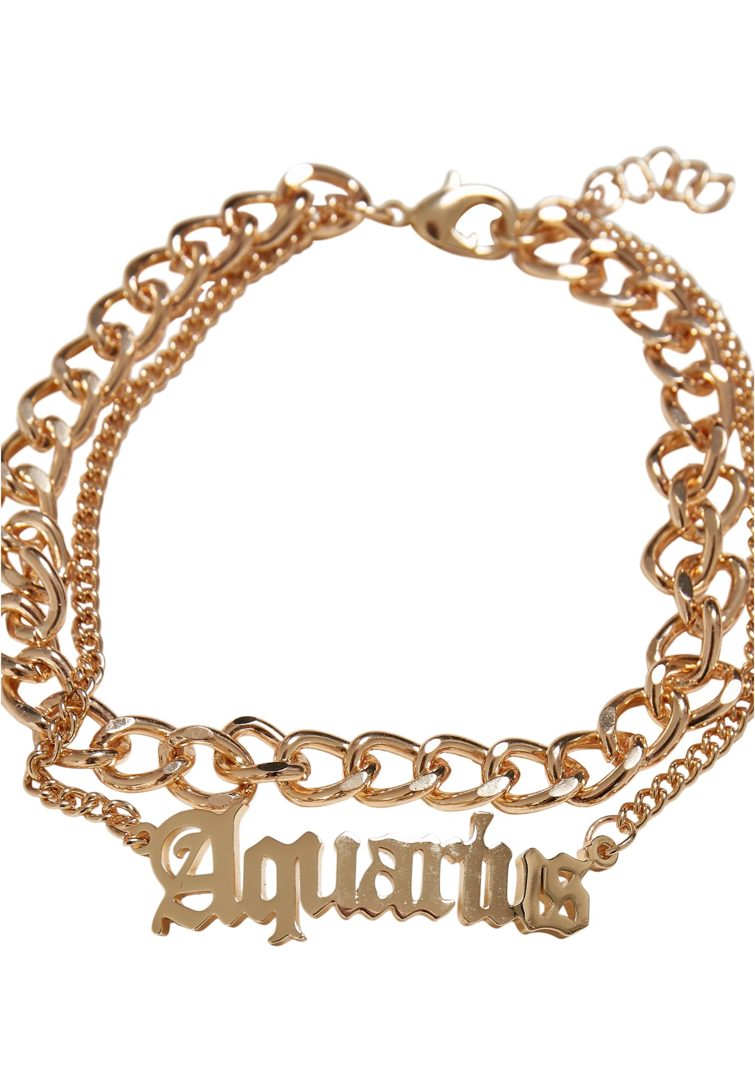 Zodiac Golden Anklet | aquarius