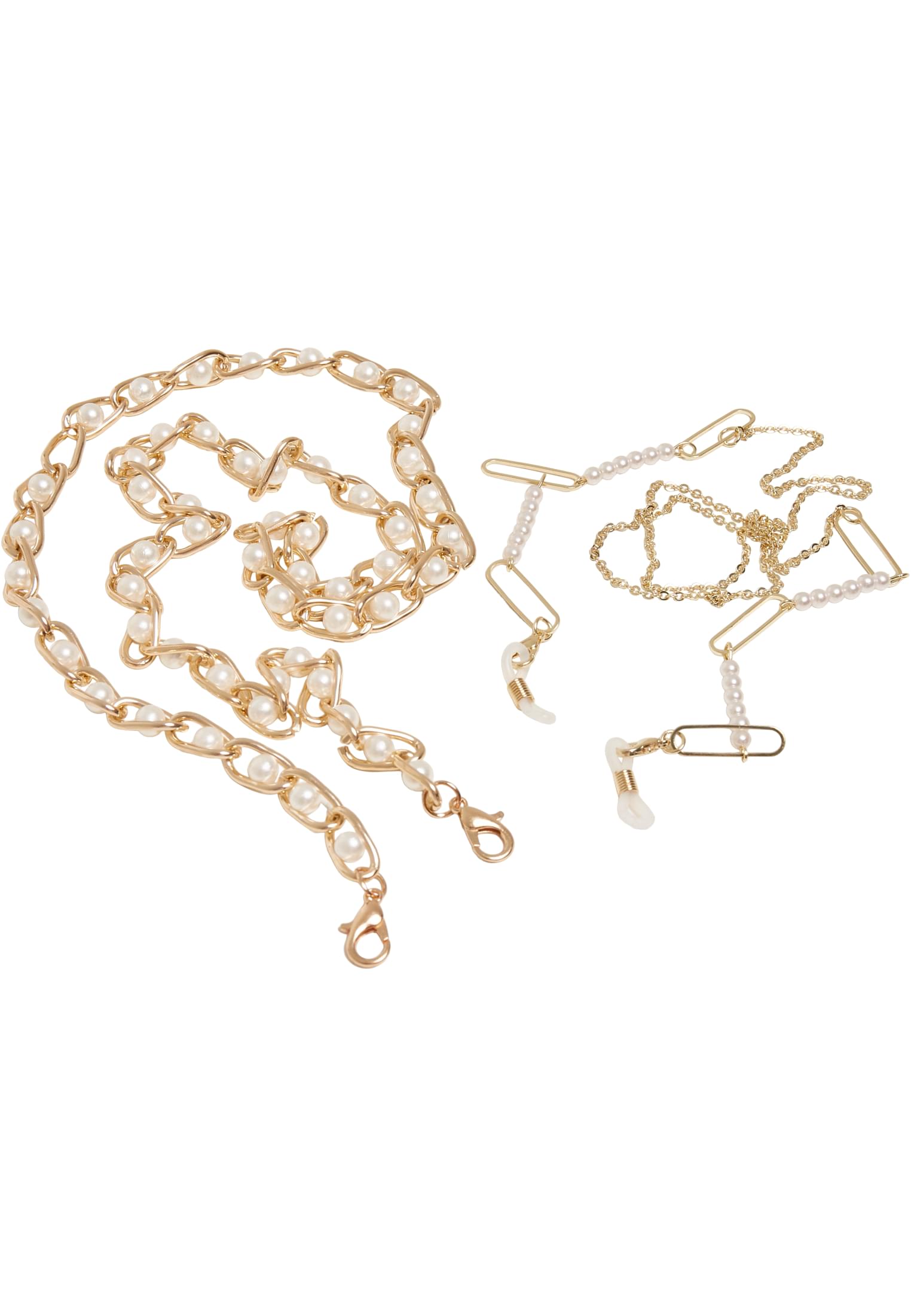 Multifunctional Chain With Pearls 2-Pack | gold