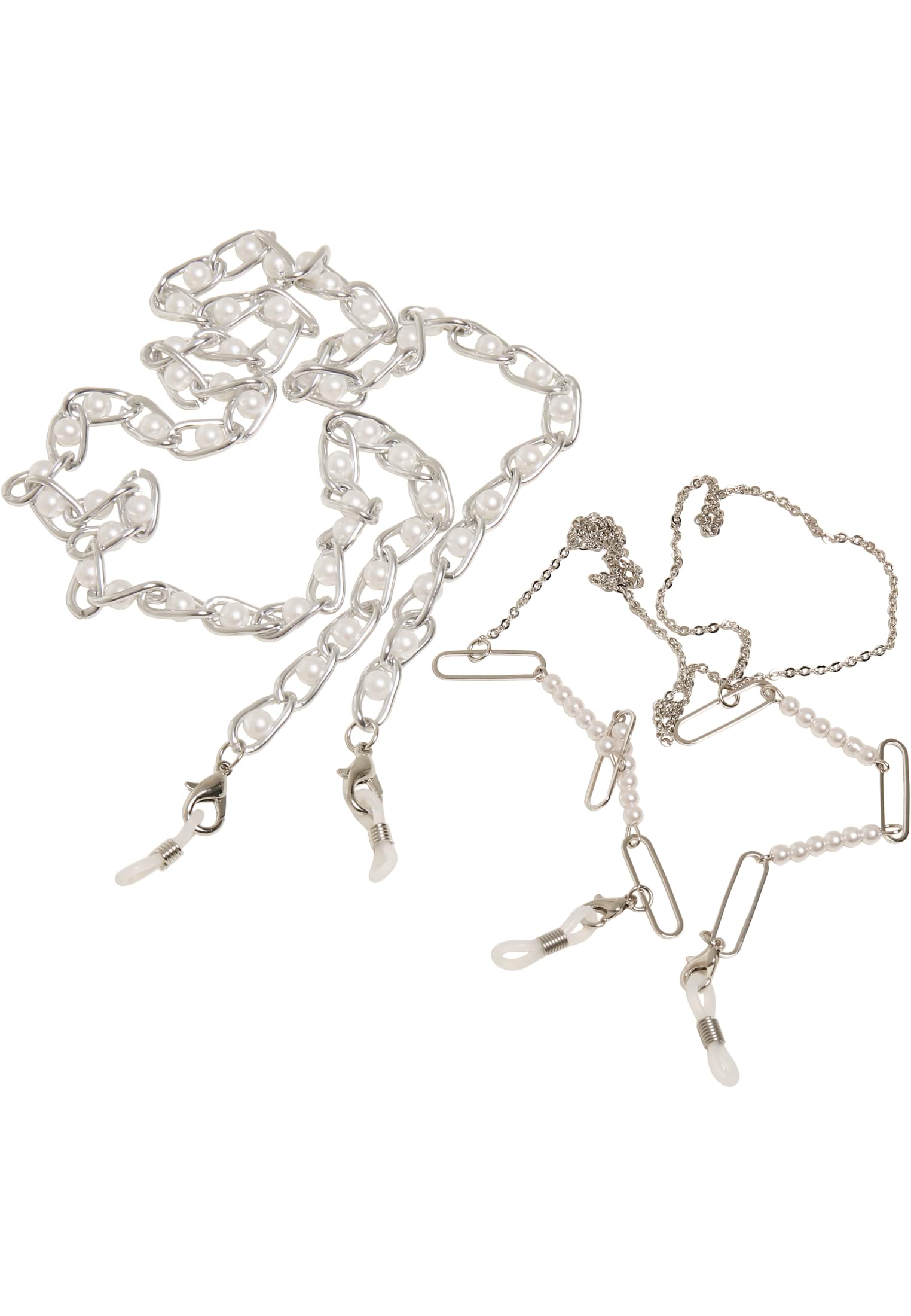 Multifunctional Chain With Pearls 2-Pack | silver