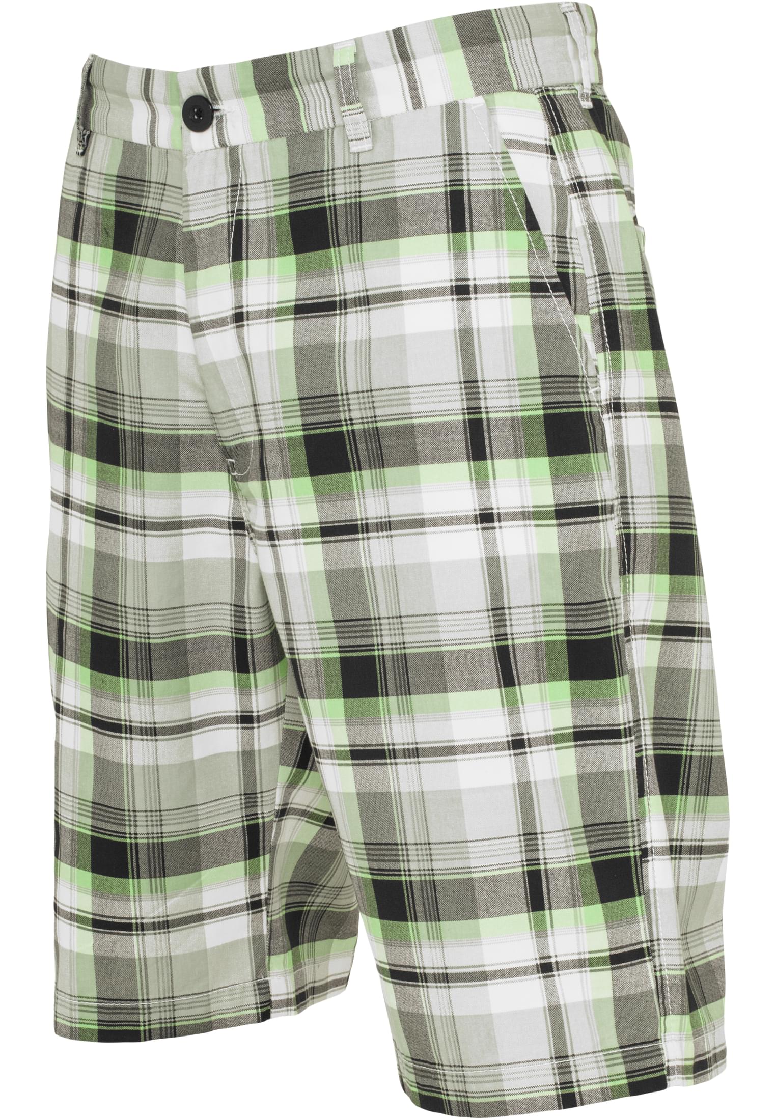 Big Checked Shorts | wht/blk/lg