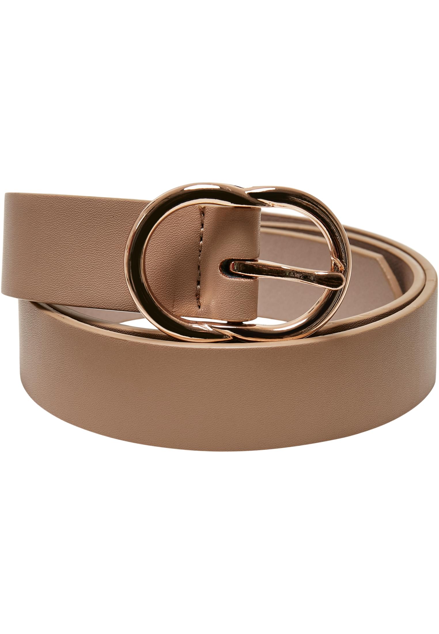 Small Ring Buckle Belt | beige/gold