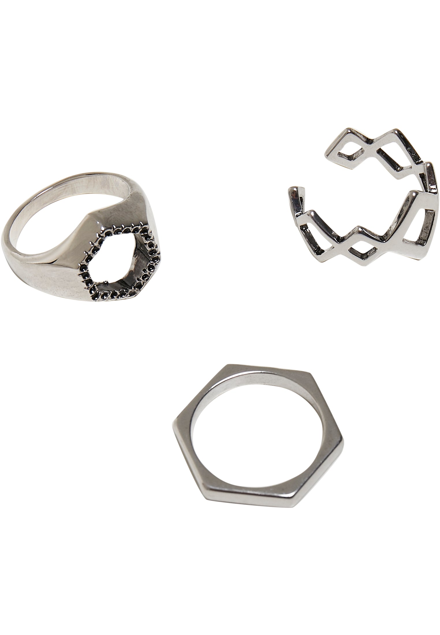 Graphic Ring 3-Pack | silver