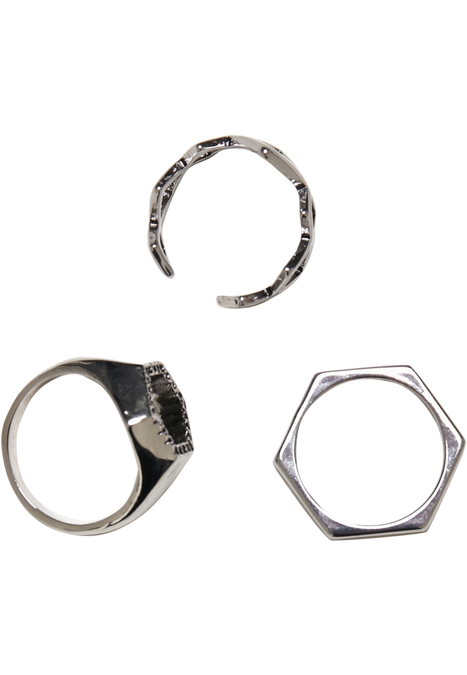 Graphic Ring 3-Pack | silver