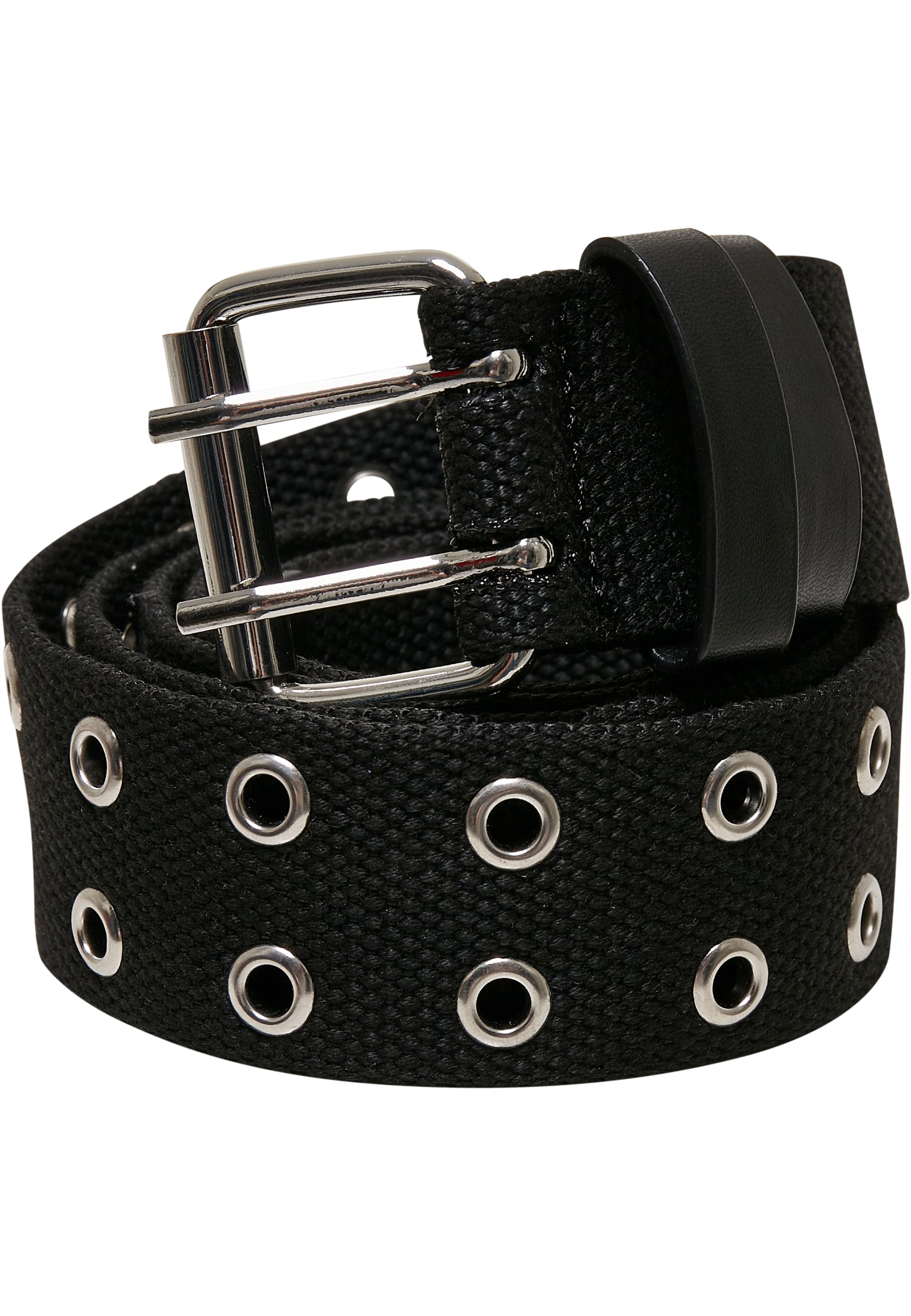 Polyester Eyelet Belt | black/silver