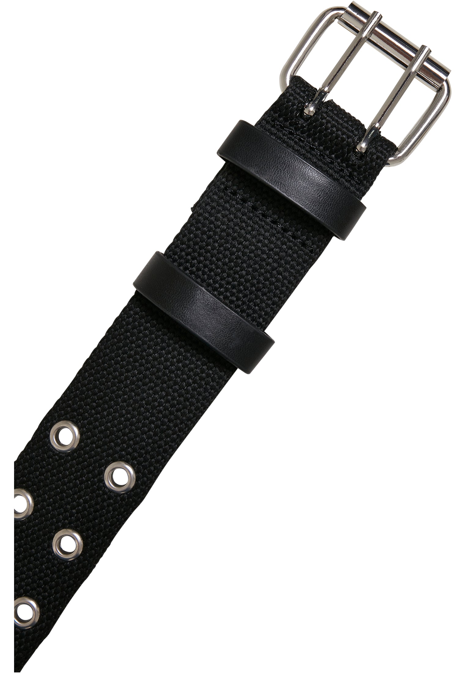 Polyester Eyelet Belt | black/silver